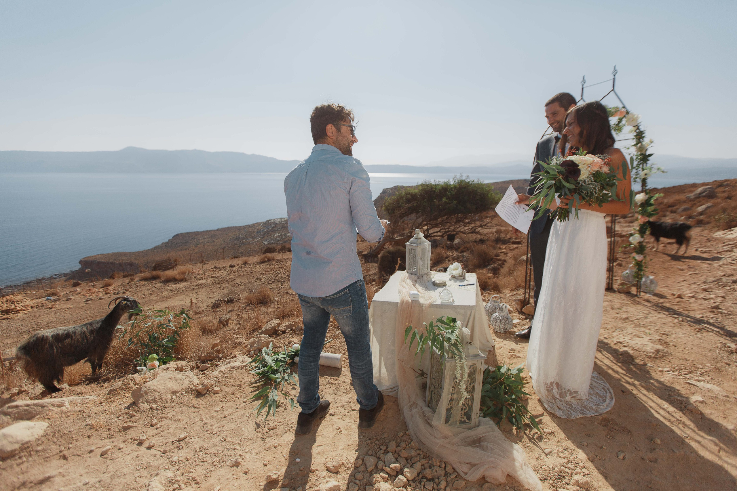Marino & Steffi, Crete. Denny Savon — Photographer in Santorini | Weddings, Love Stories & Flying Dress