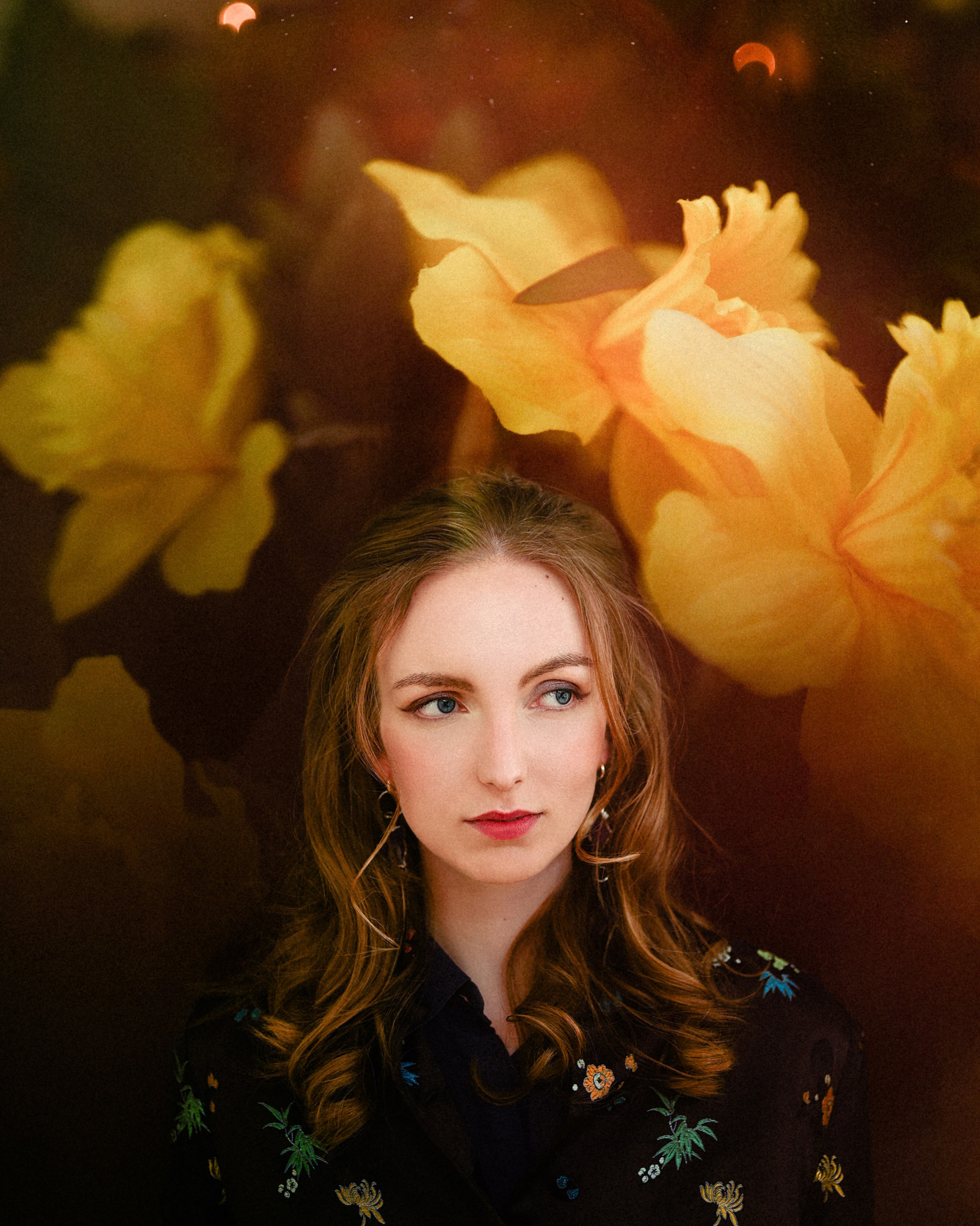 Spring Photoshoot in Yellow Flowers. Moth & Moss Photography