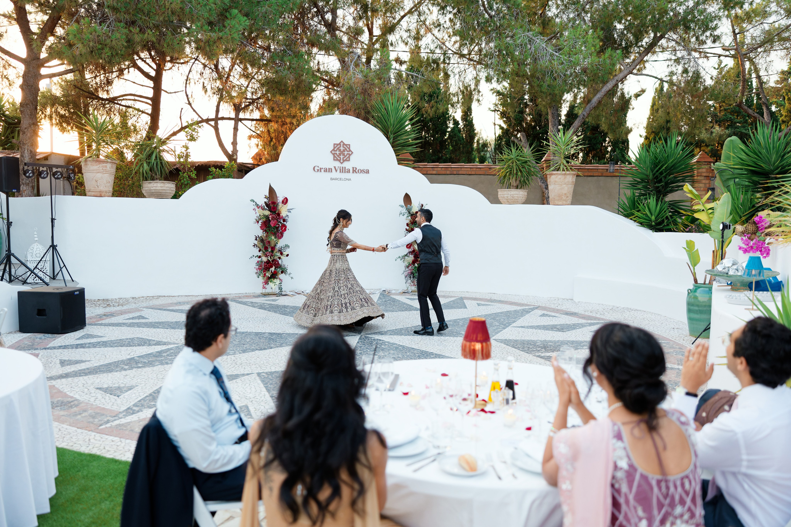 Indian wedding at Gran Villa Rosa, Barcelona