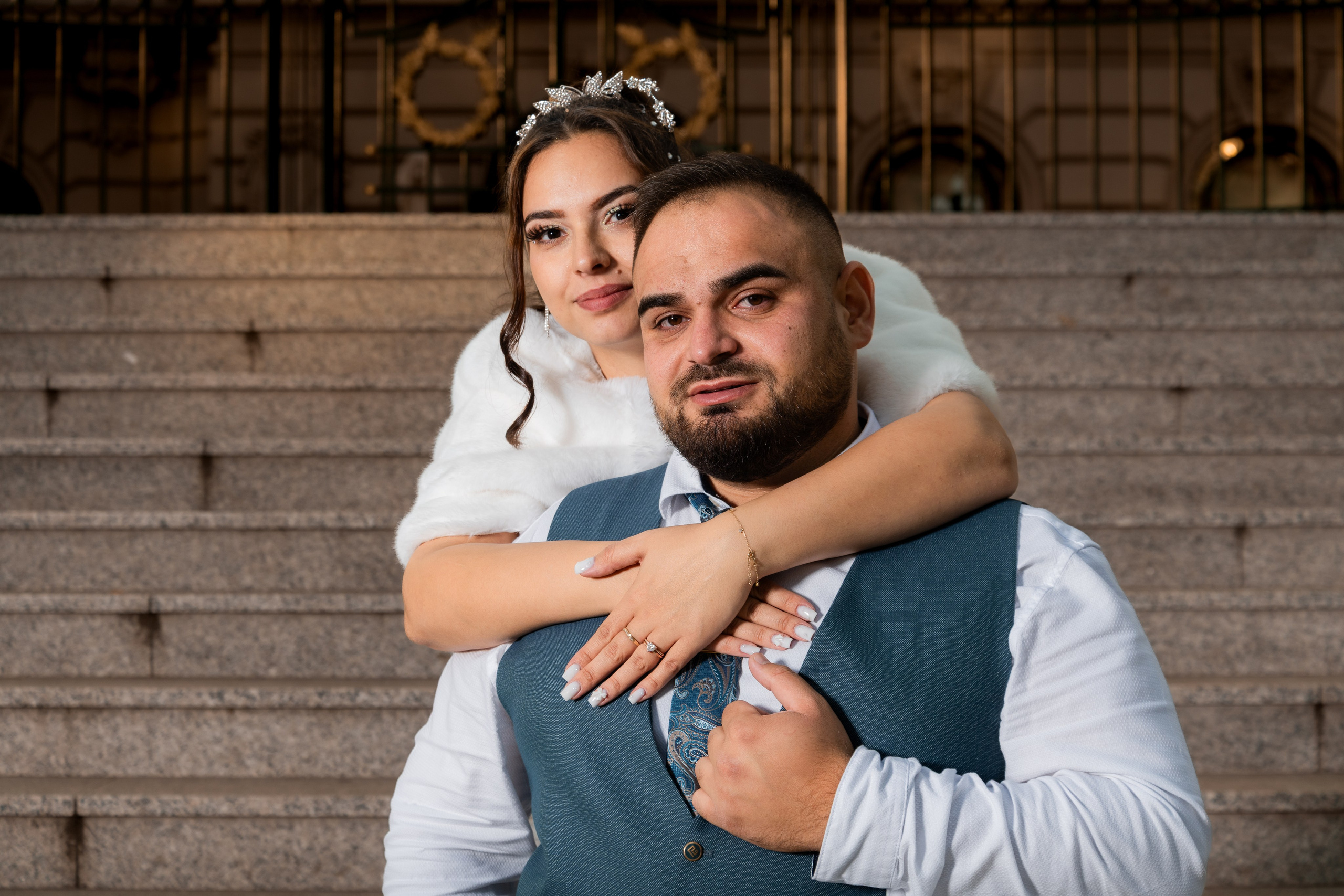 Civil Ceremony Florin — Alexandra. Hand for photos