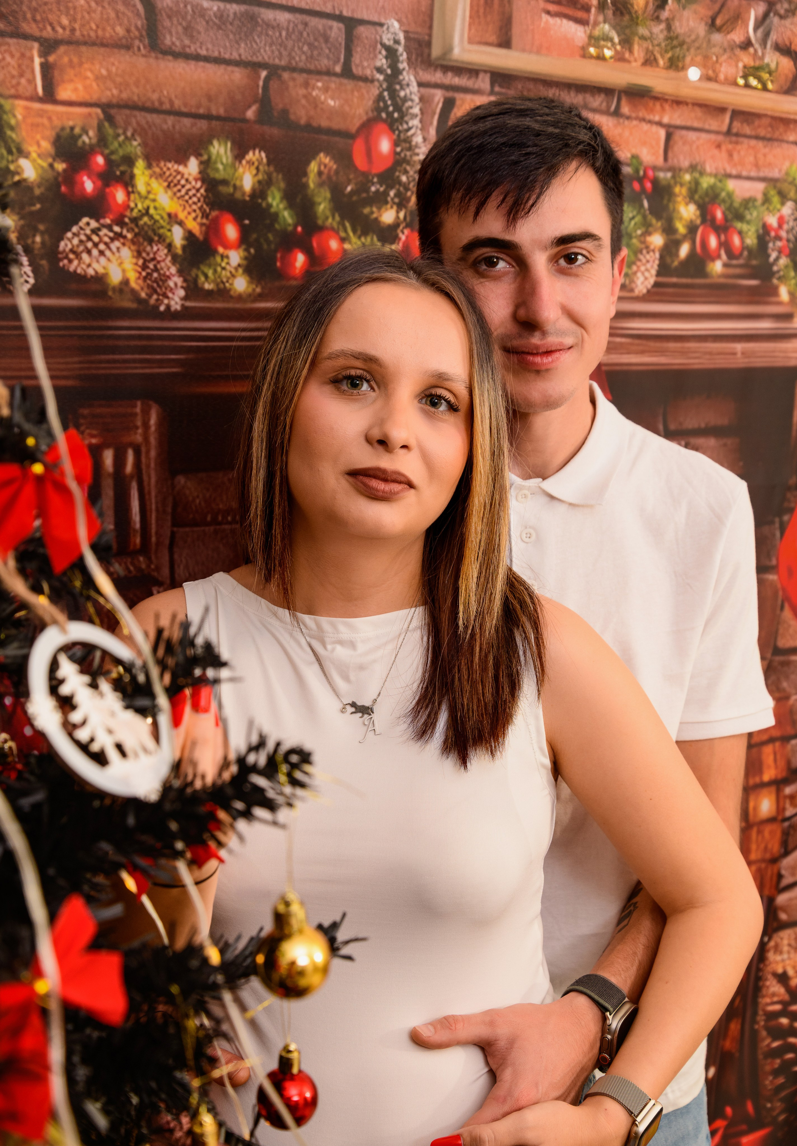 Christmas Photoshoot. Hand for photos