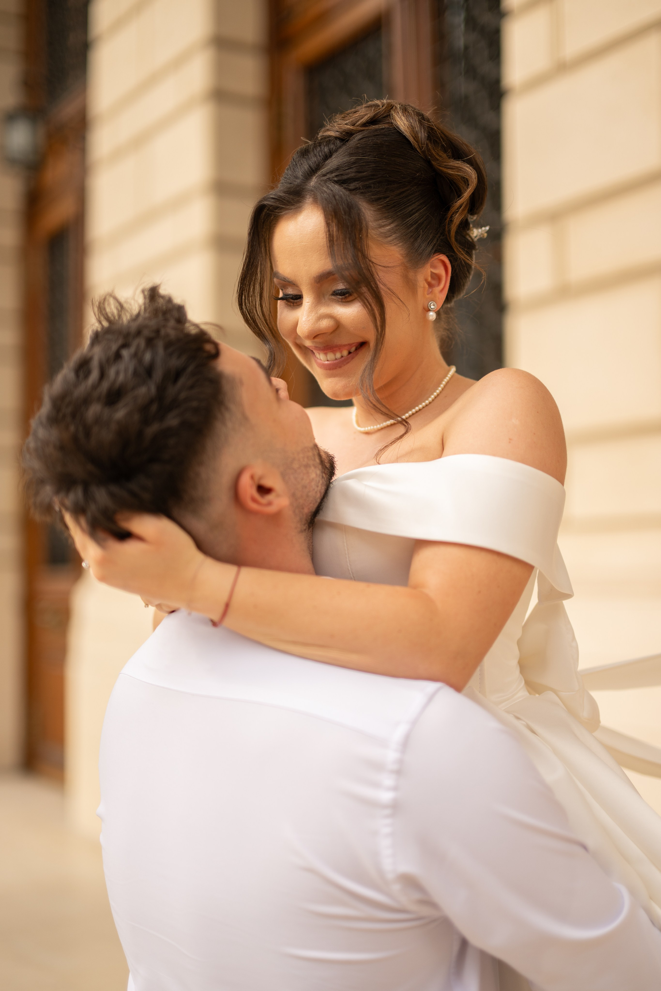 Civil Ceremony. Hand for photos