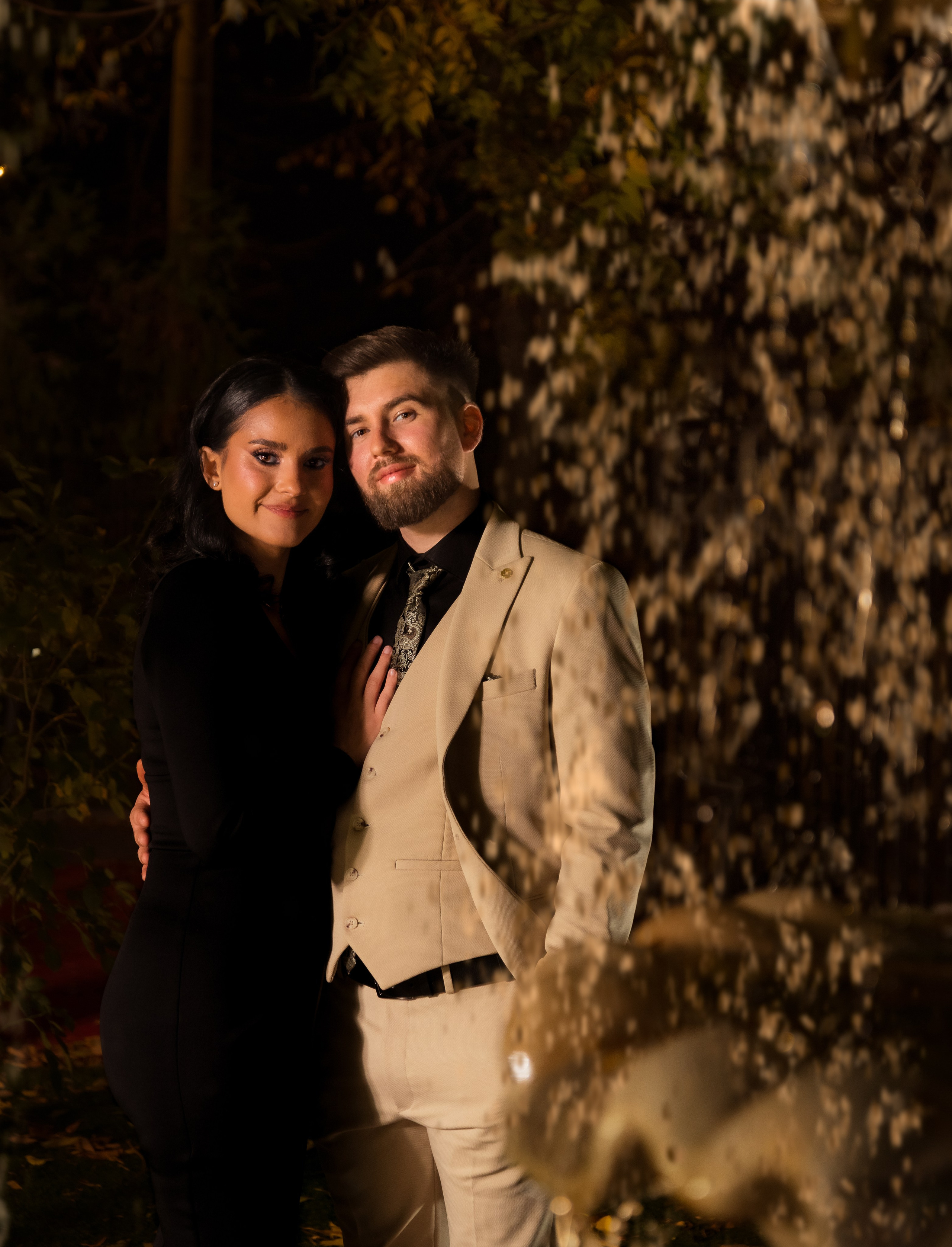 Couple. Hand for photos