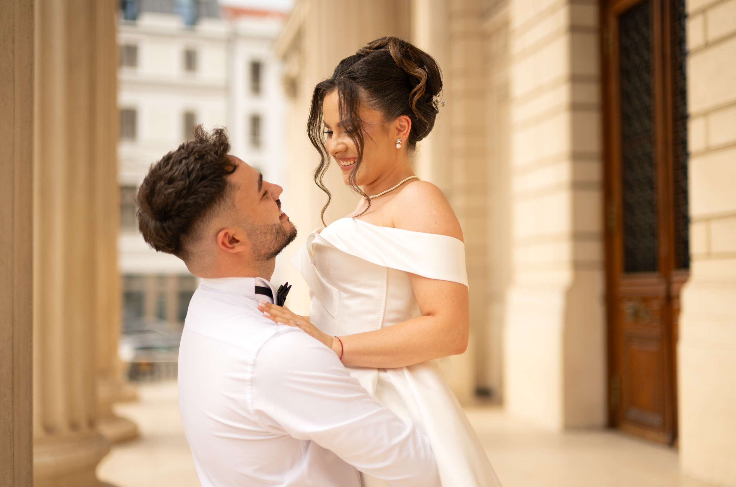 Civil Ceremony. Hand for photos