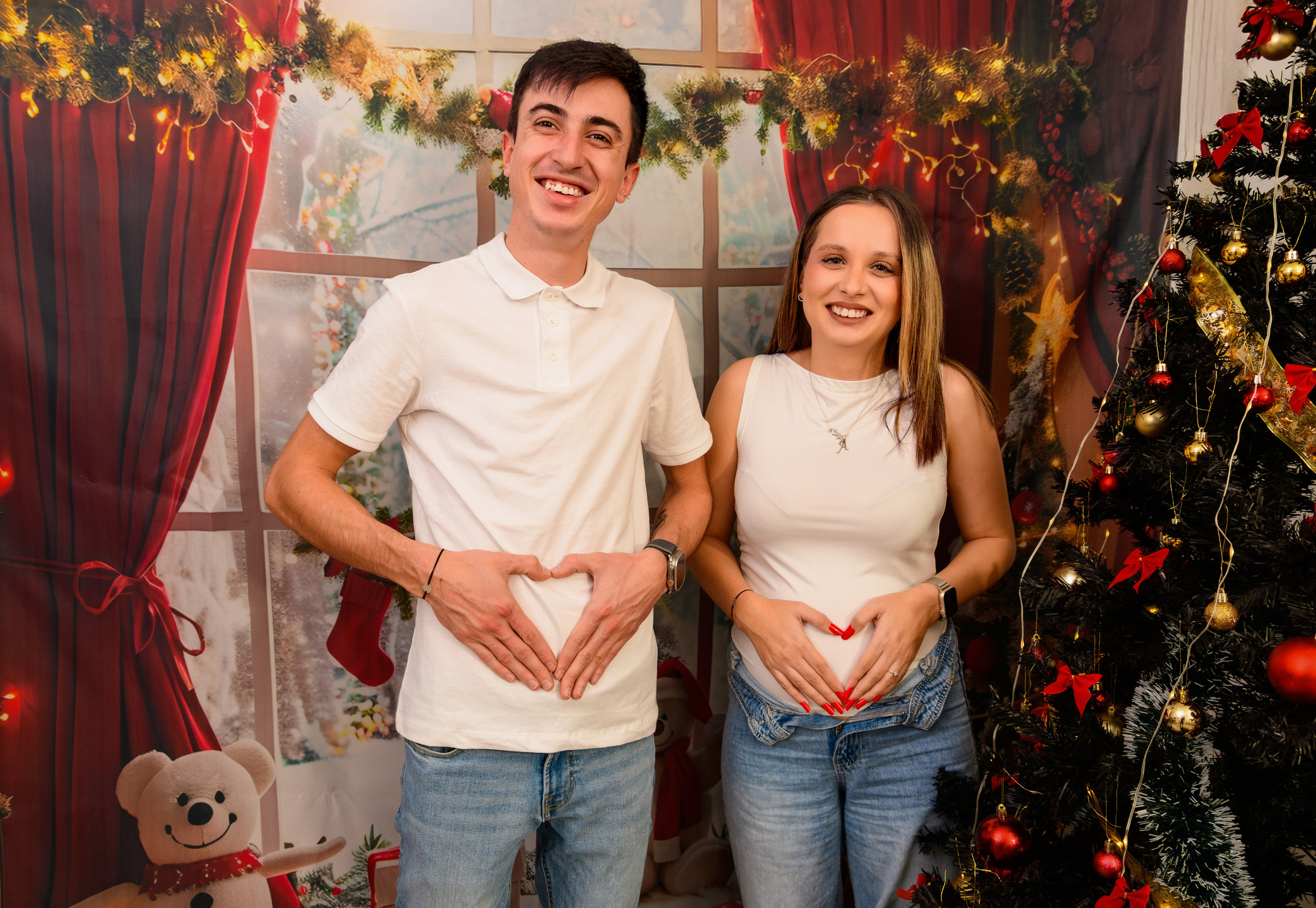 Christmas Photoshoot. Hand for photos