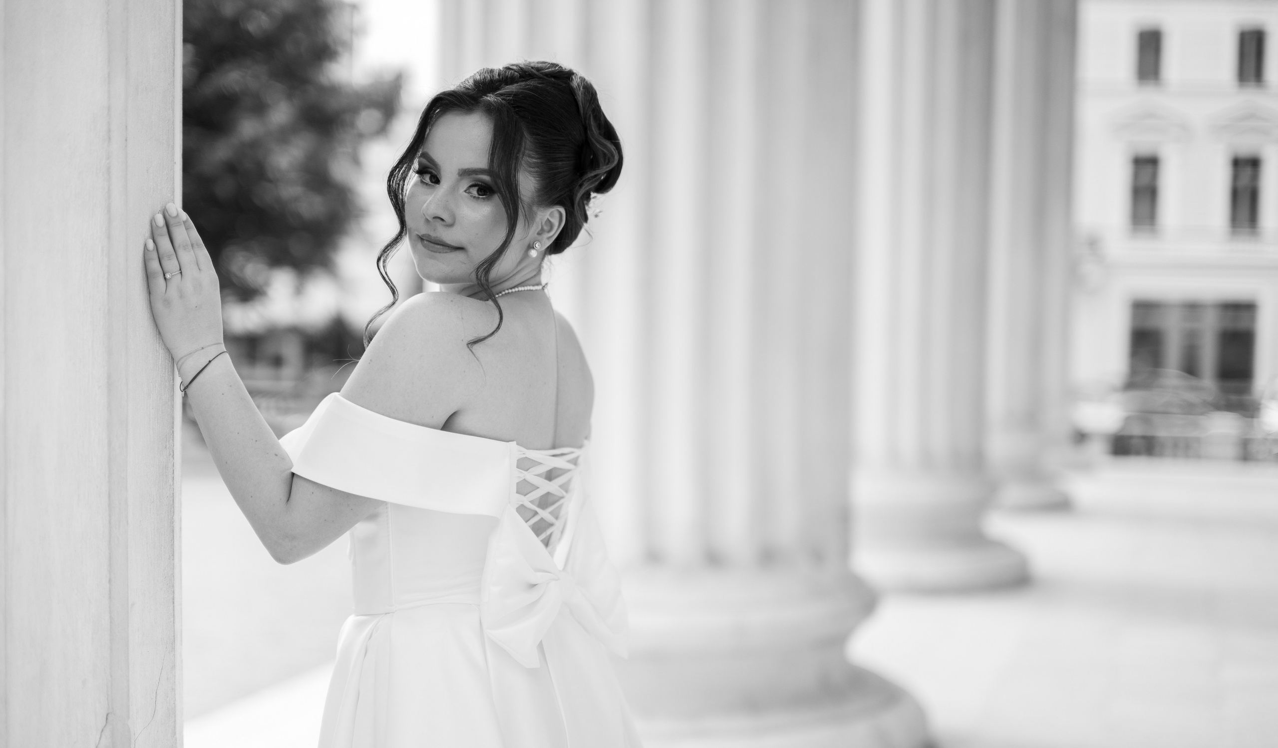 Civil Ceremony. Hand for photos