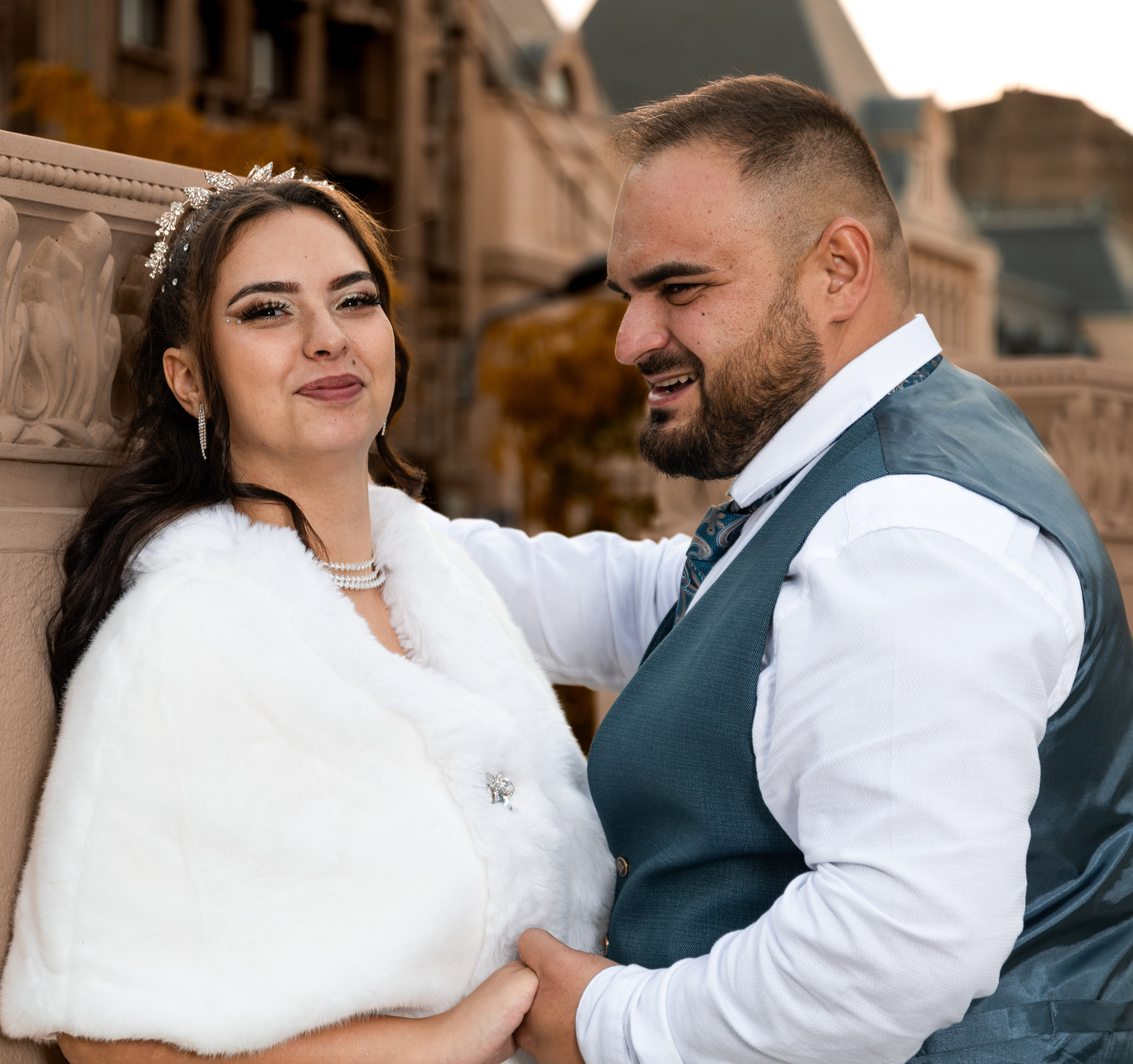 Civil Ceremony Florin — Alexandra. Hand for photos