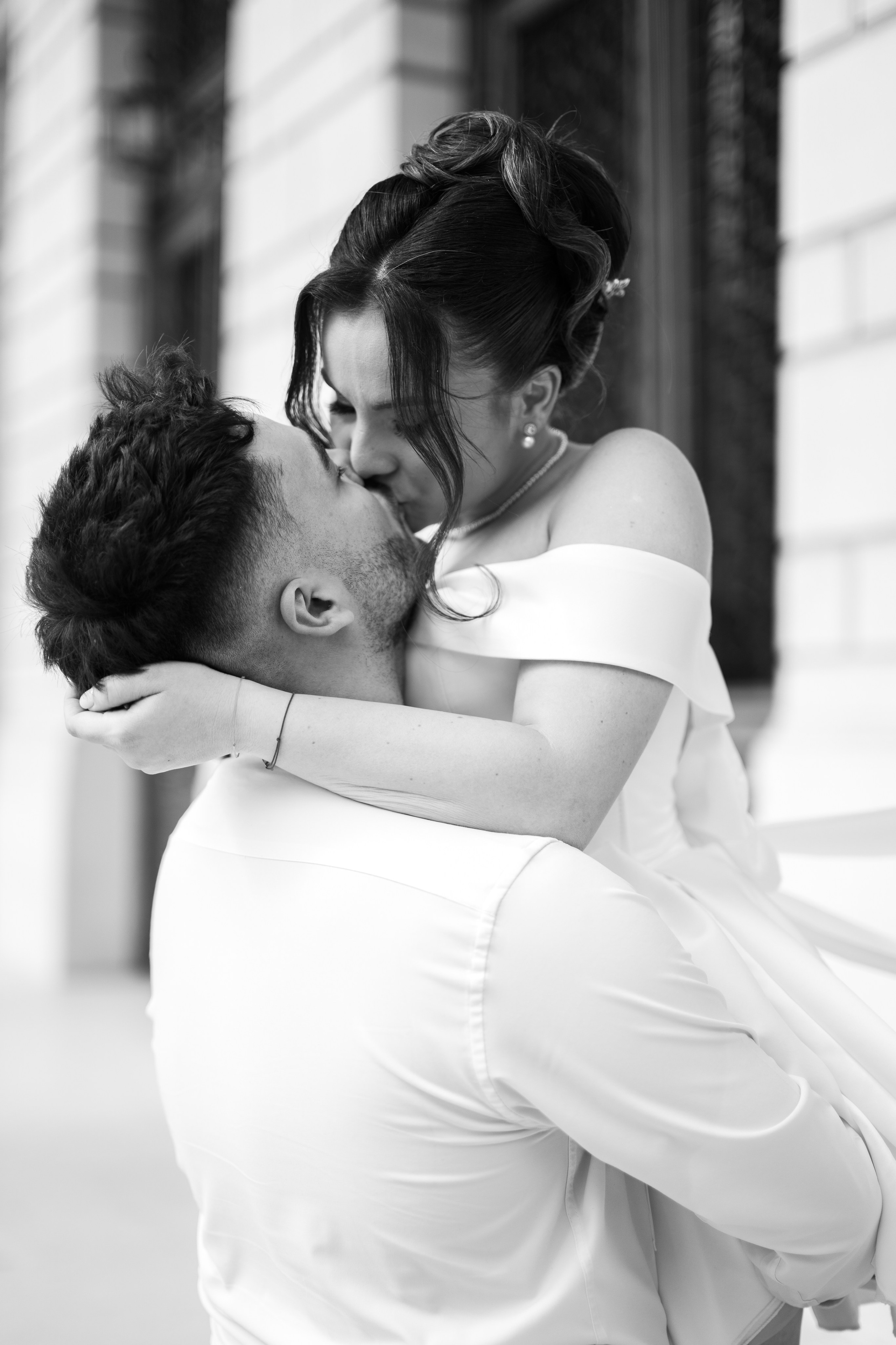 Civil Ceremony. Hand for photos