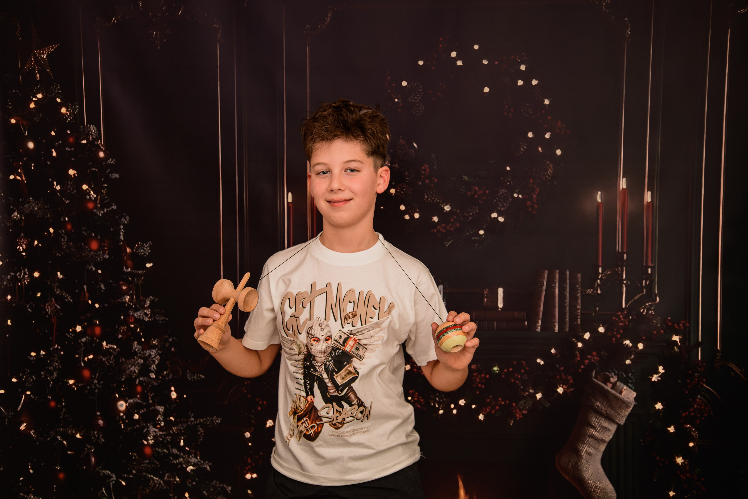 Christmas Photoshoot. Hand for photos