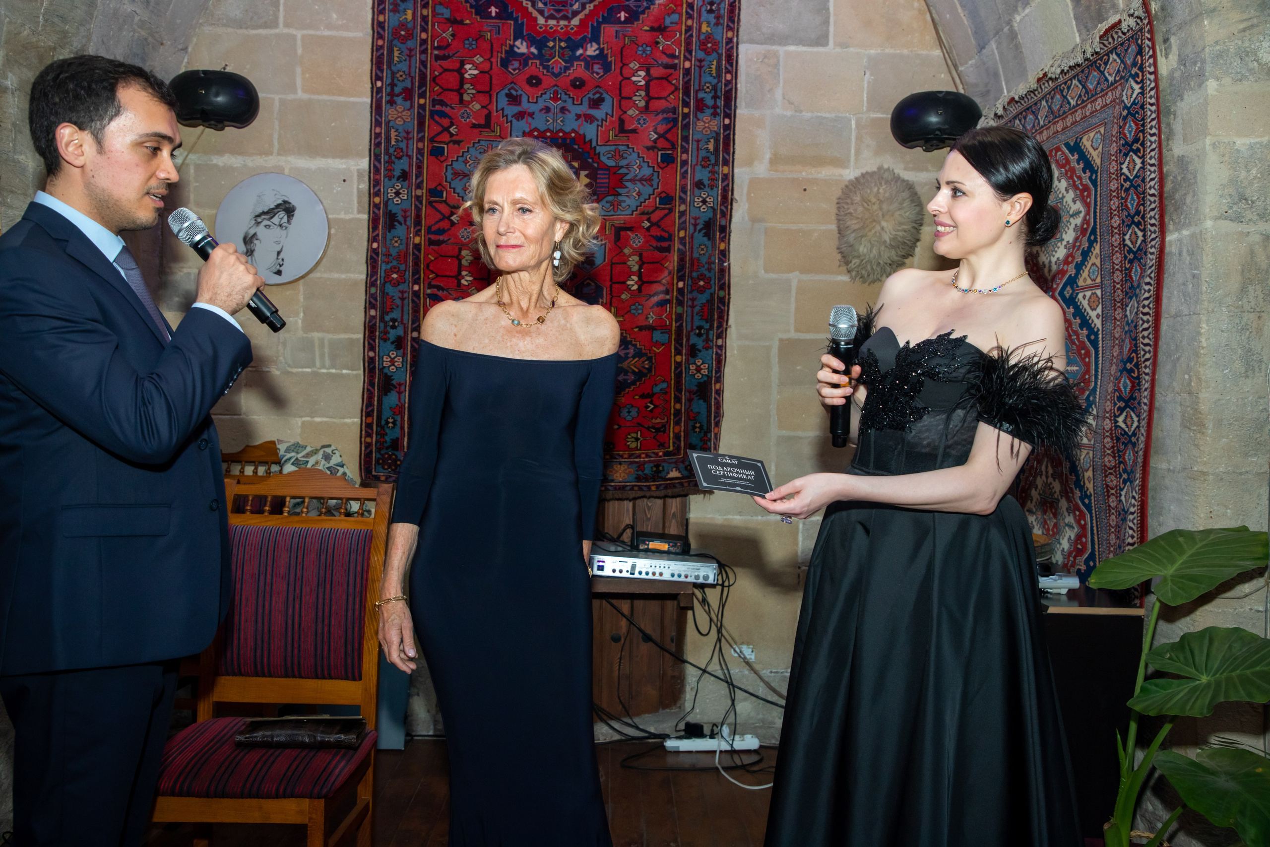Gala-Dinner with the French Countess, the main etiquette expert Marie de Tilly. Baku Photographer