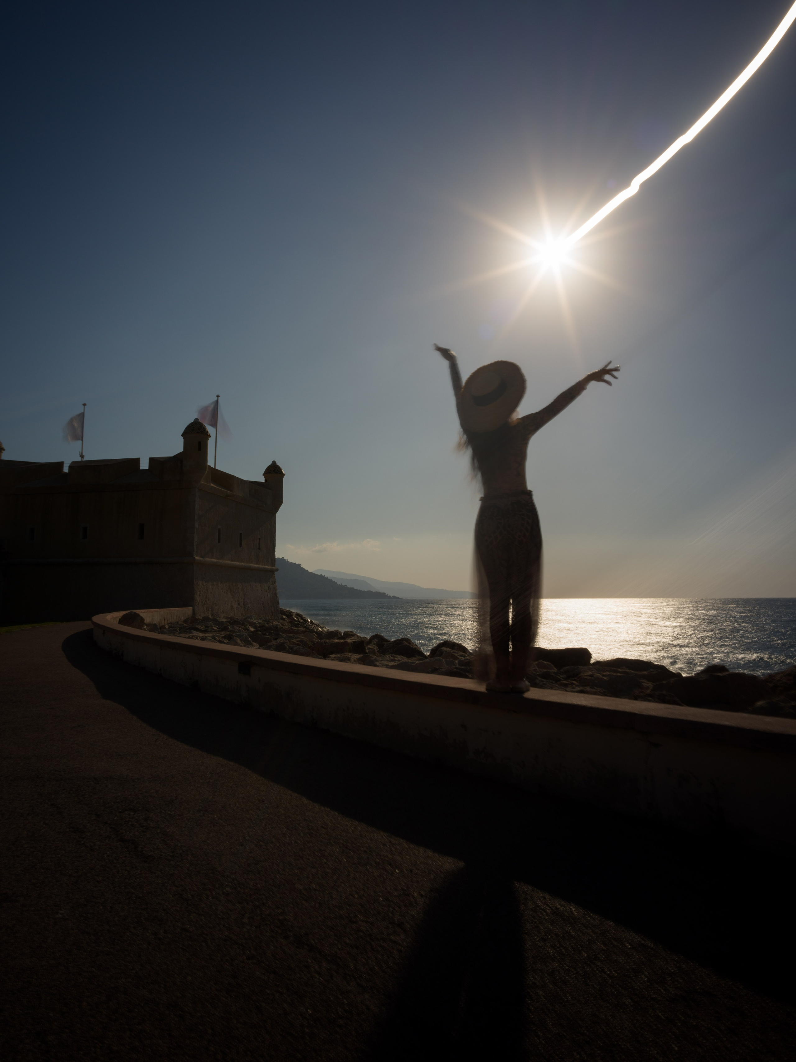 Girl, Menton, France