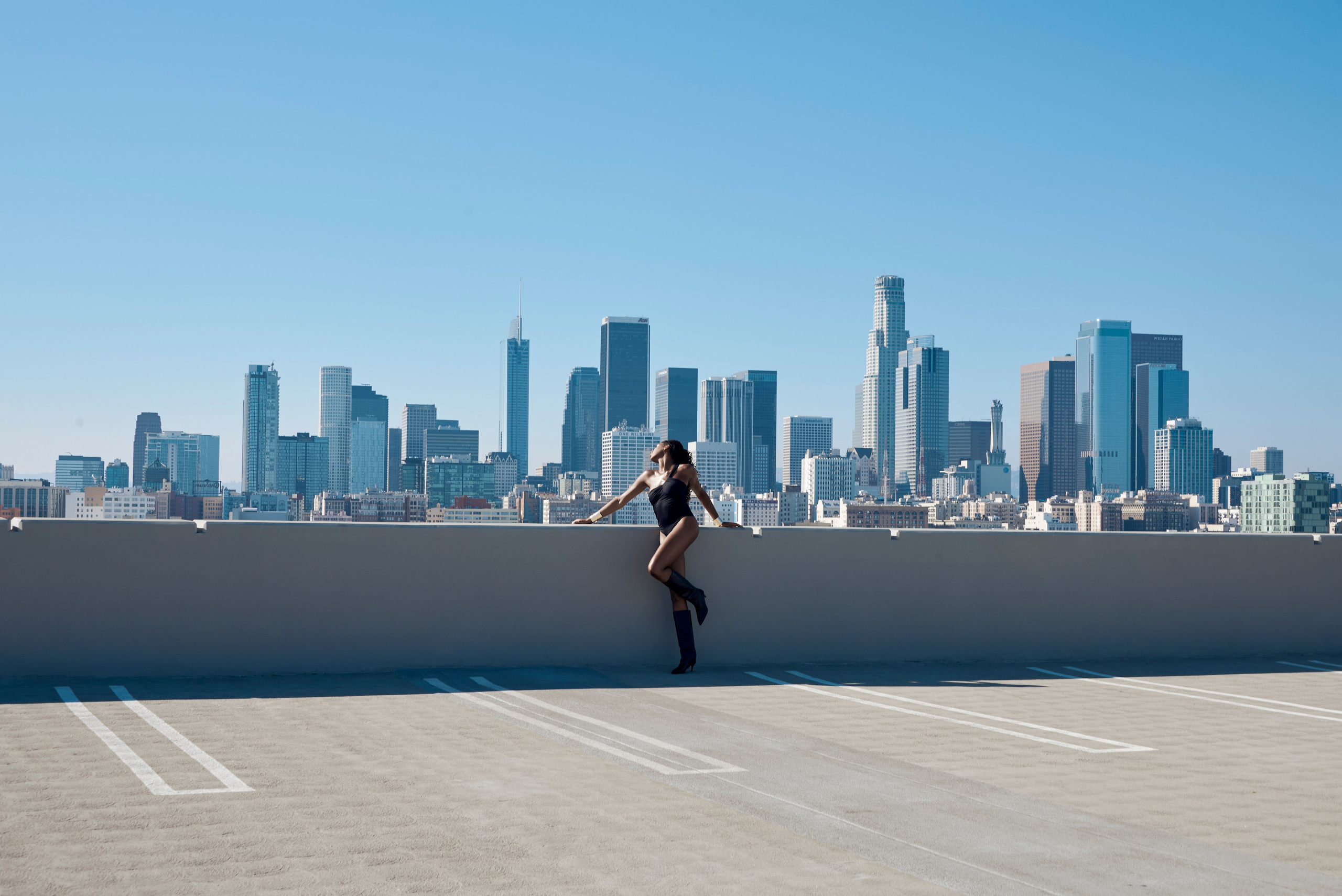 Fashion photoshoot in Downtown Los Angeles. Portrait photographer Natalia Isavtseva Los Angeles LA