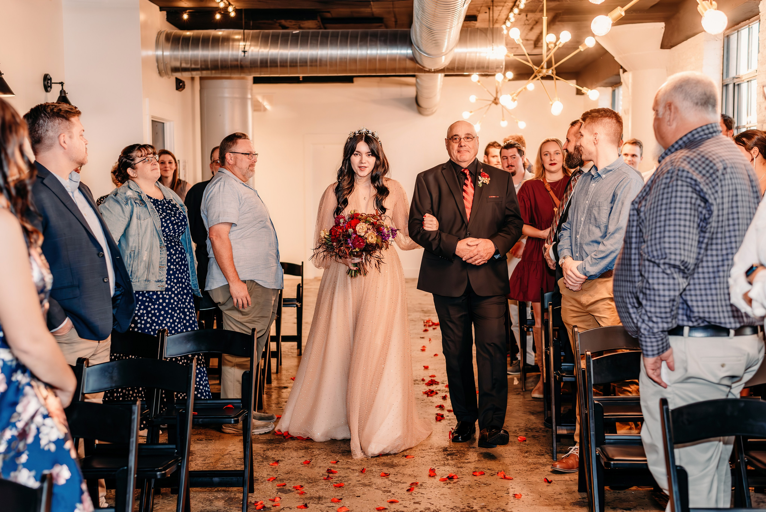 Bold & Dramatic Wedding at The Paper Mill on The Landing | Fort Wayne Wedding Photographer. Alexandria Danielle Photography | Fort Wayne & Indianapolis Wedding Photographer