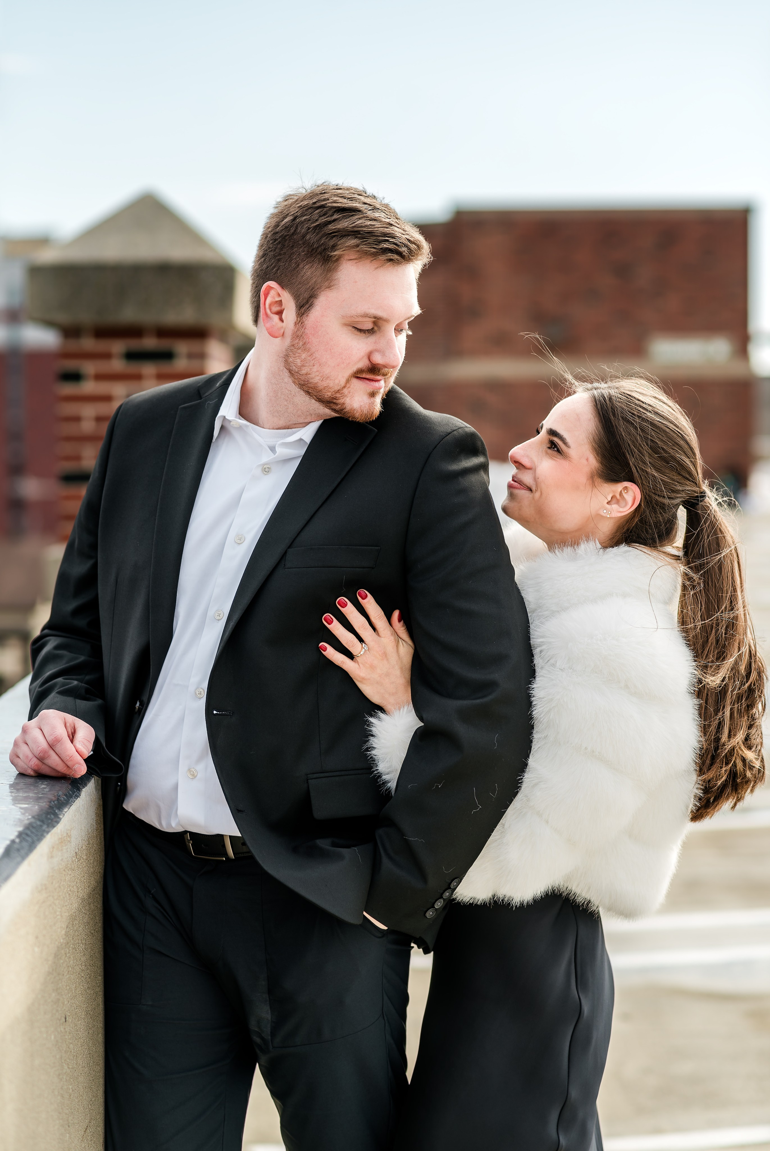 Romantic Engagement Session Purdue Memorial Union | Lafayette Indiana Photographer. Alexandria Danielle Photography | Fort Wayne & Indianapolis Wedding Photographer