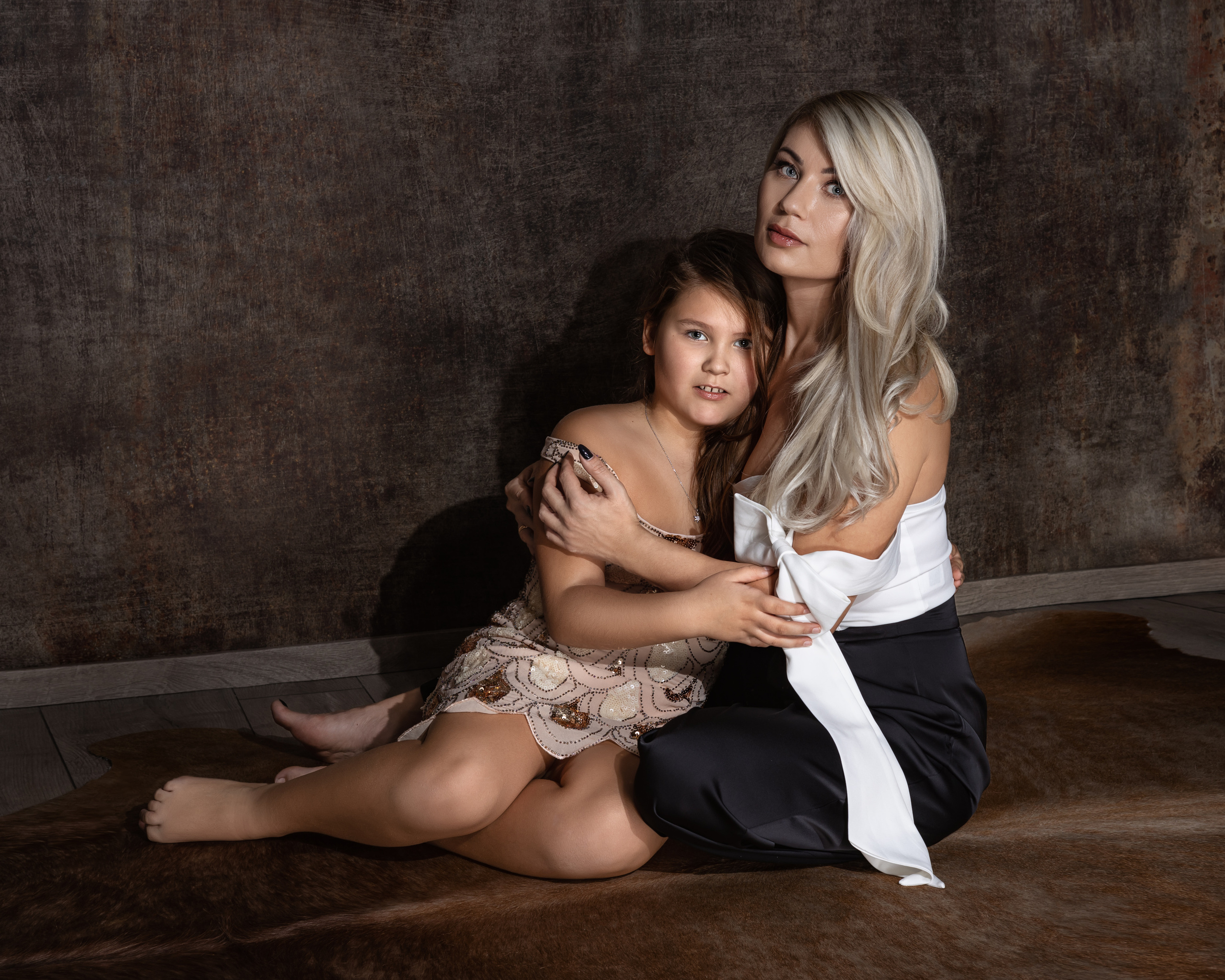 Mutter Tochter Portrait, Familien-Fotoshooting