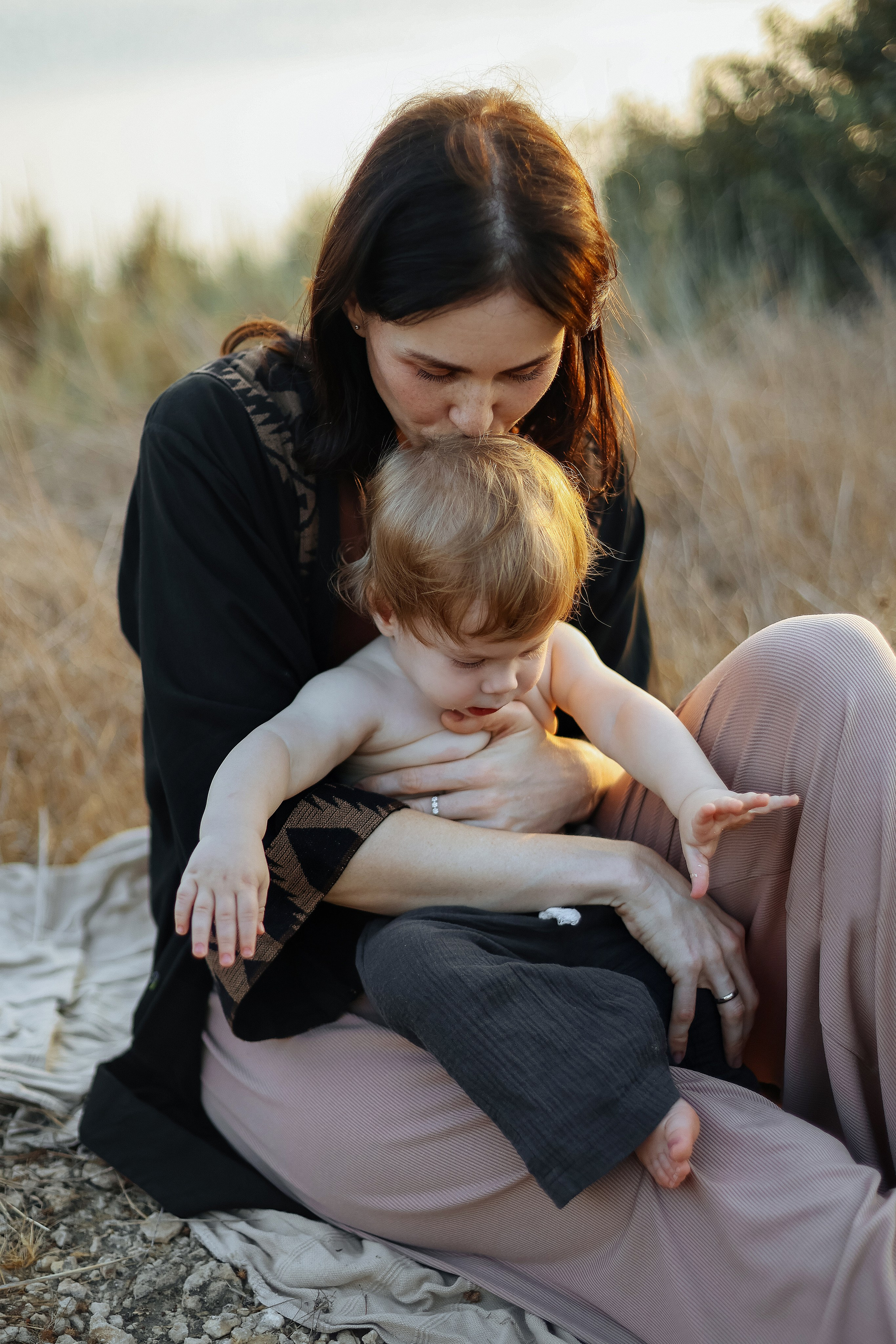 Little curls in Atlit. Family photographer in Israel