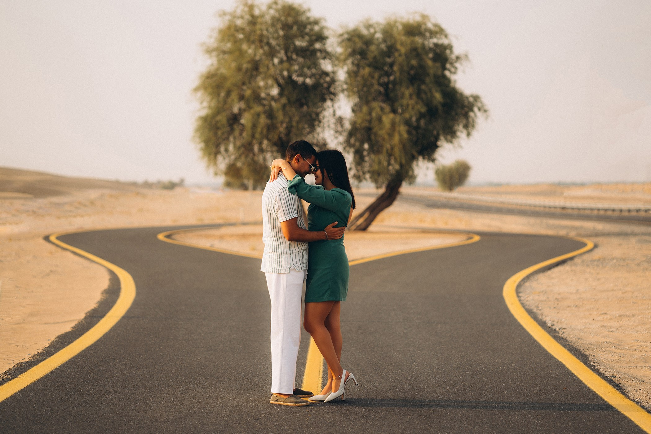 Sunset of Two Hearts. Angela Iakovleva — Family Photographer in Dubai