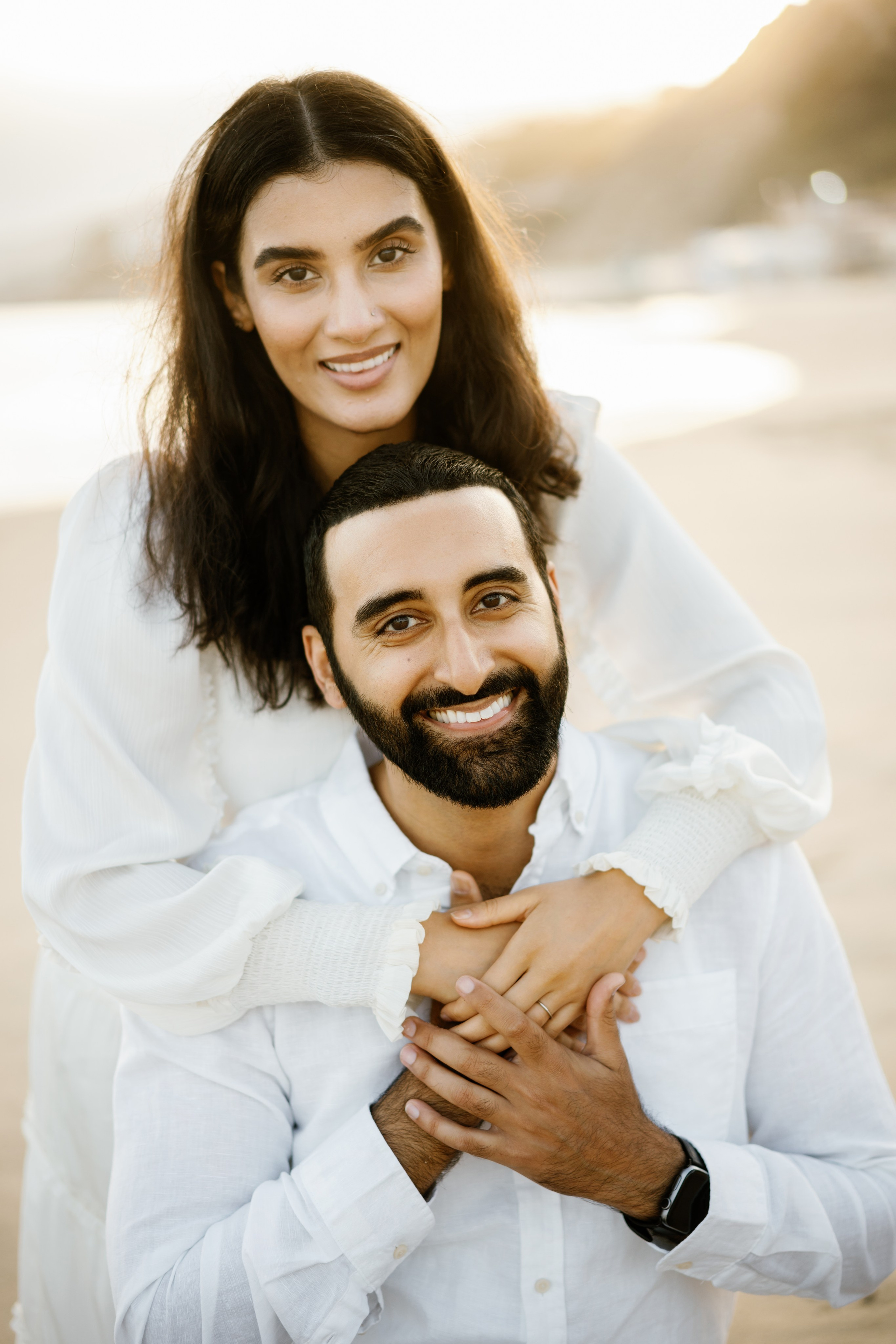 Santa Monica Sunset Engagement Photoshoot. Wedding Photography & Videography Team in California, Los Angeles, San Francisco, San Diego and Travel