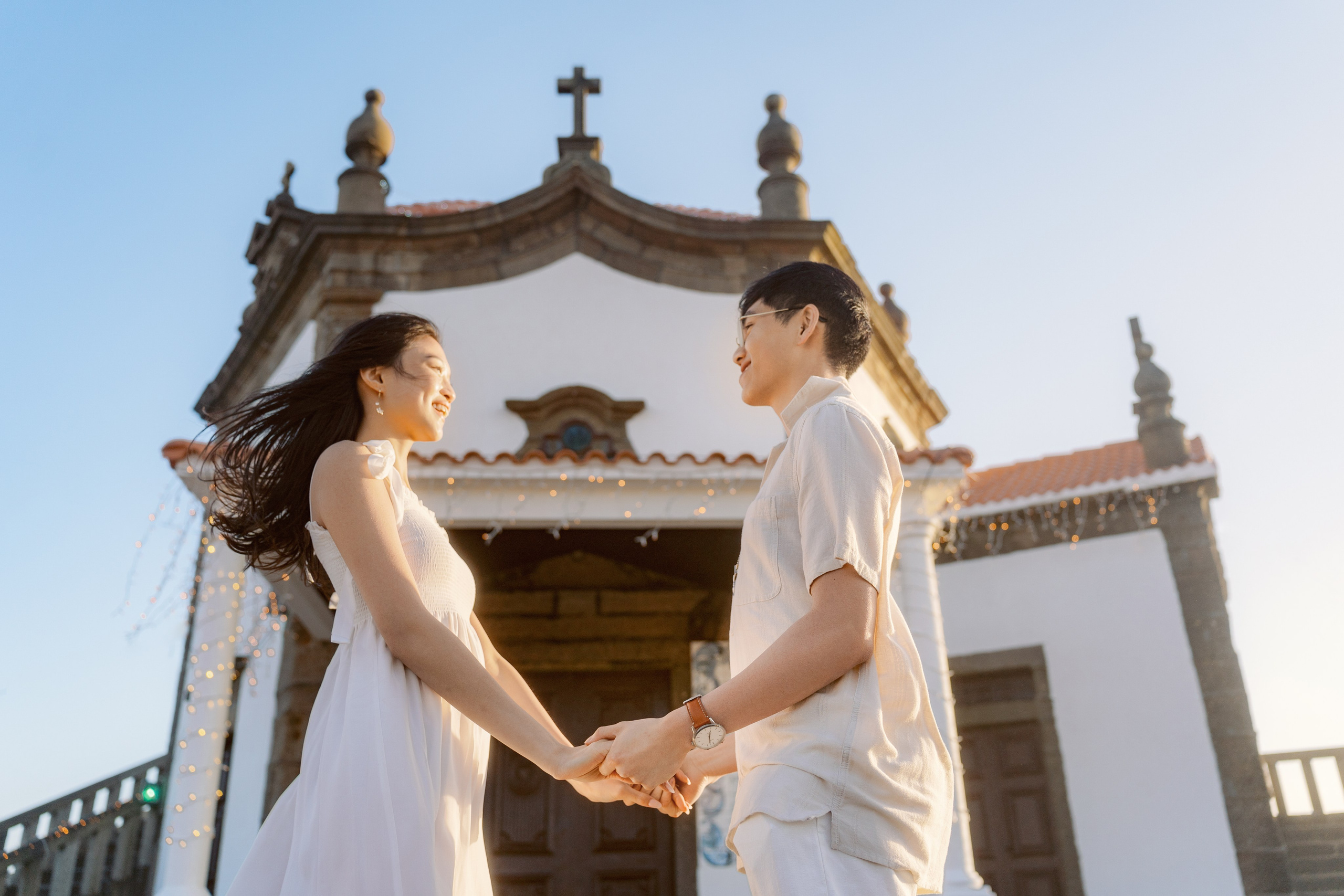Ethan & Esther near Capela do Senhor da Pedra. Porto Travel Photographer | Couples & Vacation Photos in Portugal — WePortugal
