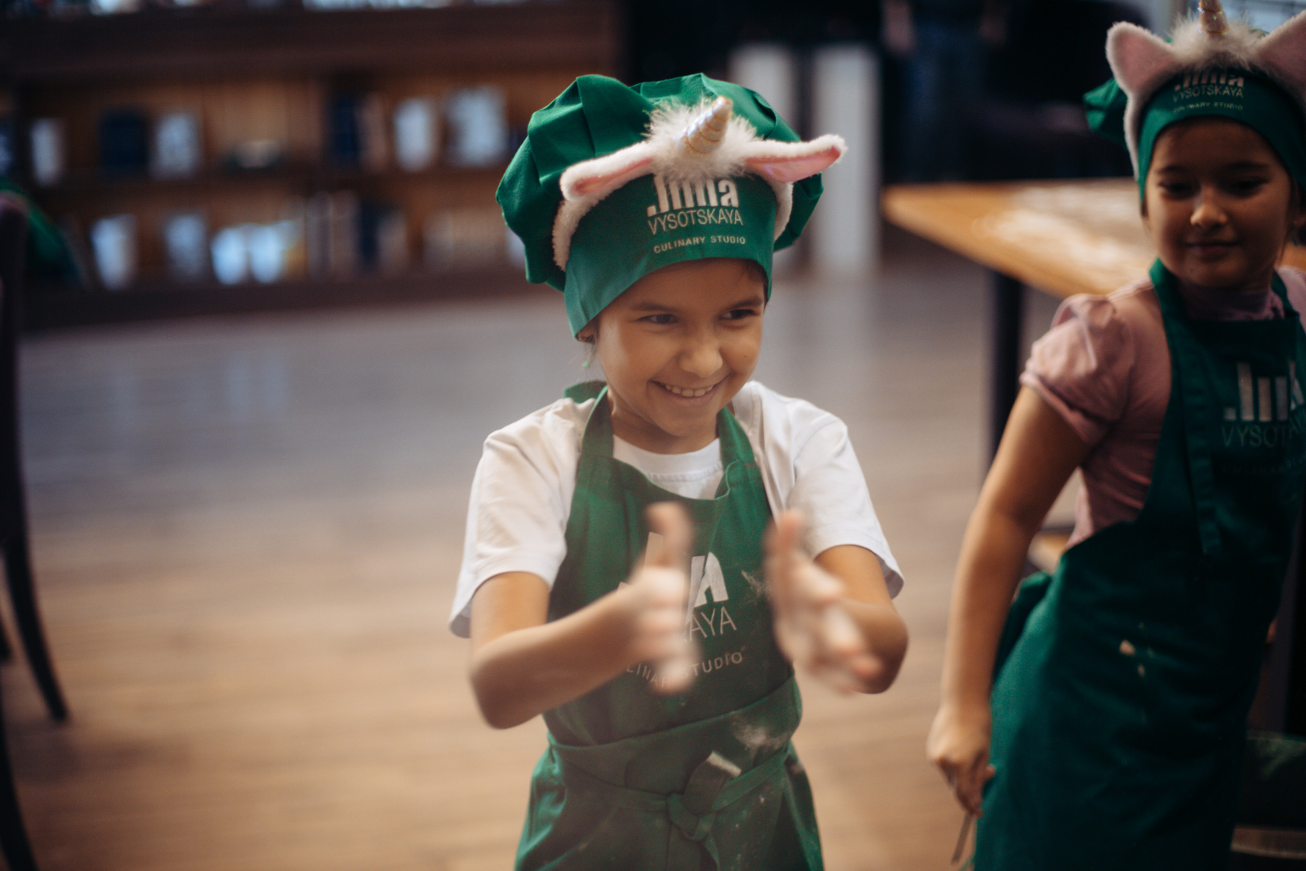 The kitchen studio of Y. Vysotskaya. Kids birthday. Photographer Vlad Boytsoff