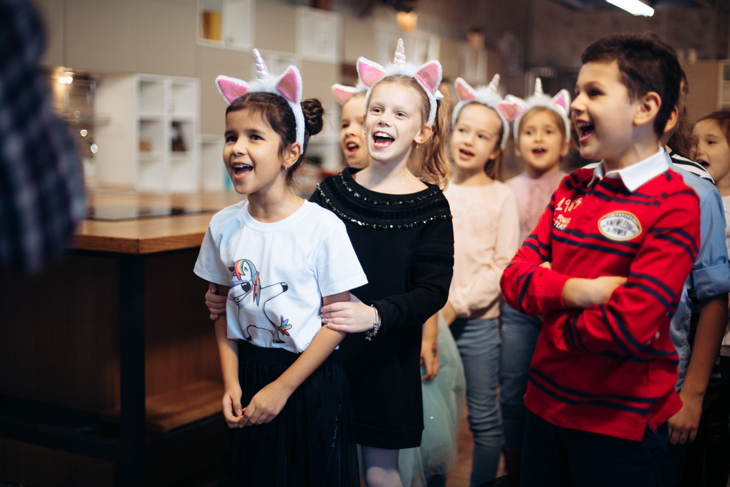 The kitchen studio of Y. Vysotskaya. Kids birthday. Photographer Vlad Boytsoff