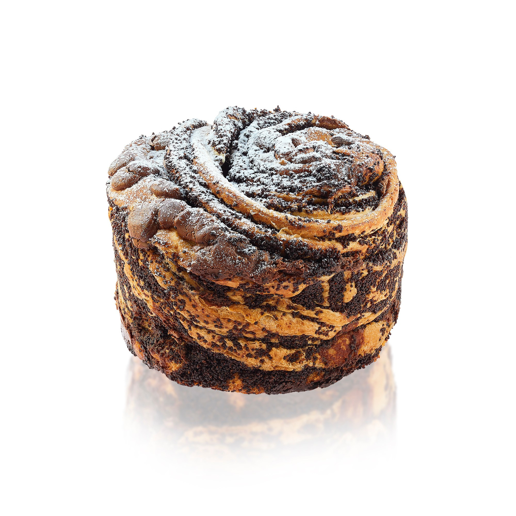 Photographer Roman Djuzev - Photo Craffin with poppy seeds and chocolate on a white background.