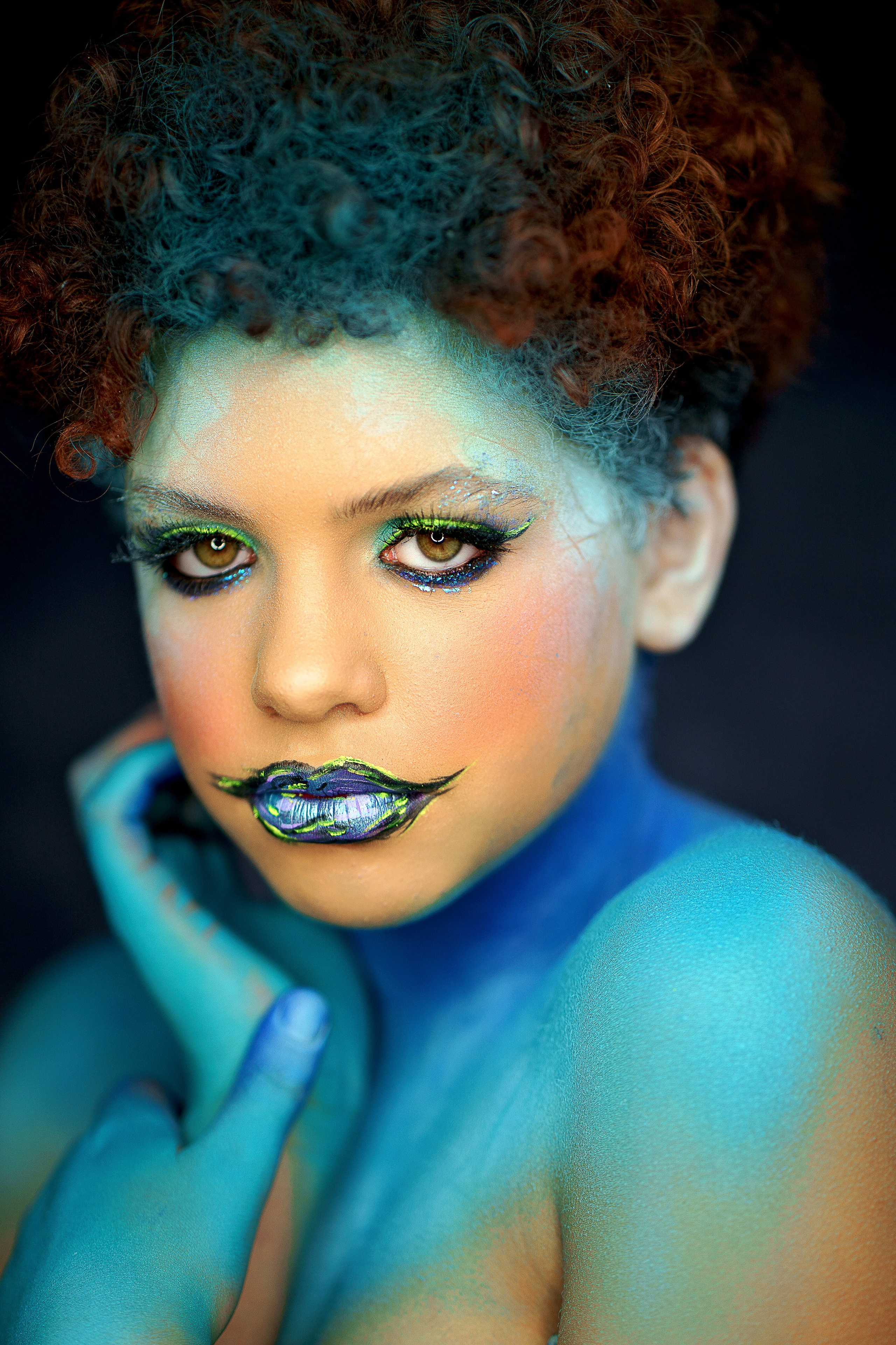 Creative makeup. Familien, Portrait und Konzeptualfotografie in Genf, Schweiz