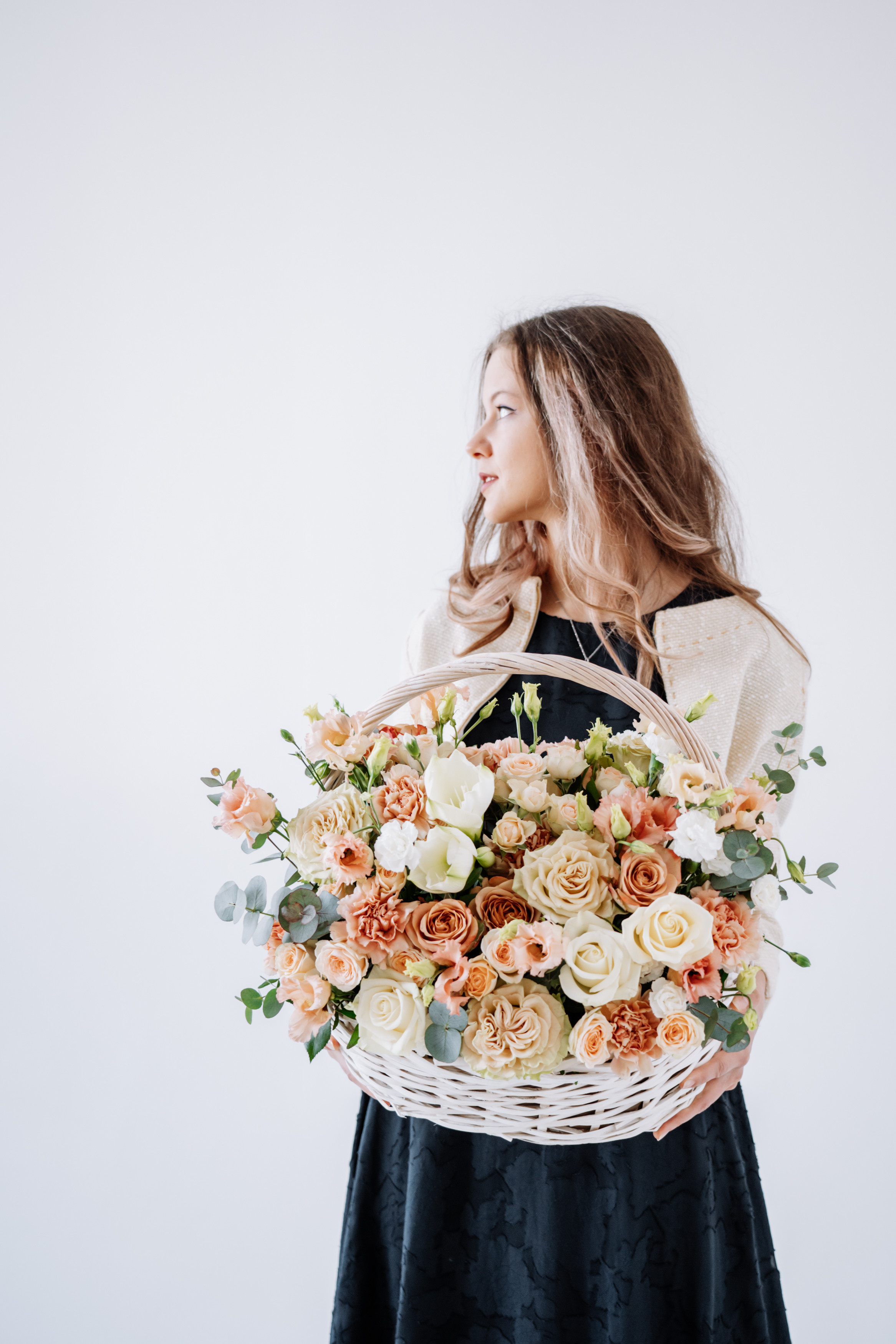 Studio shooting for flower site. Portrait and wedding photographer in New York