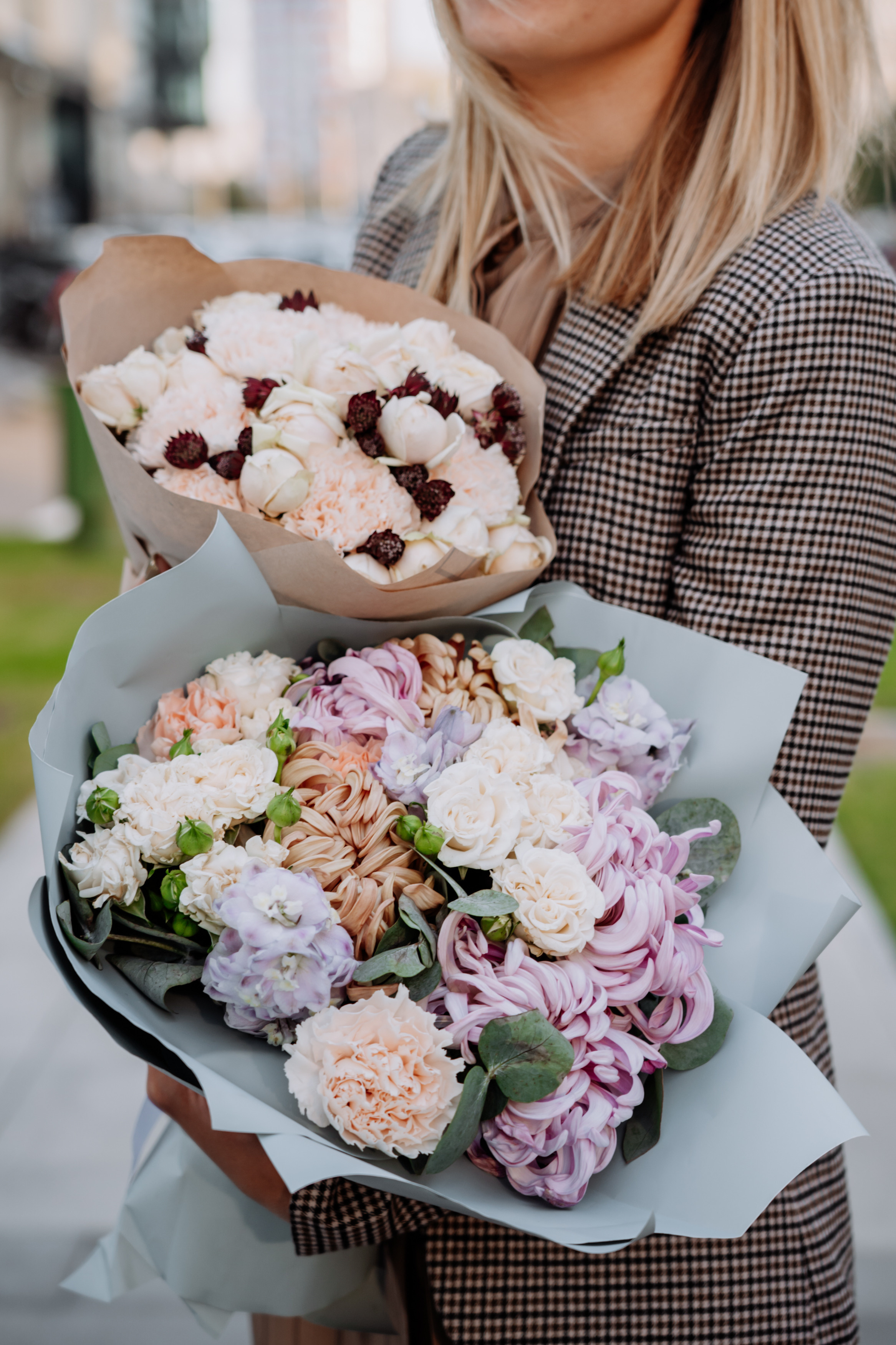 Photography for a flower boutique. Portrait and wedding photographer in New York