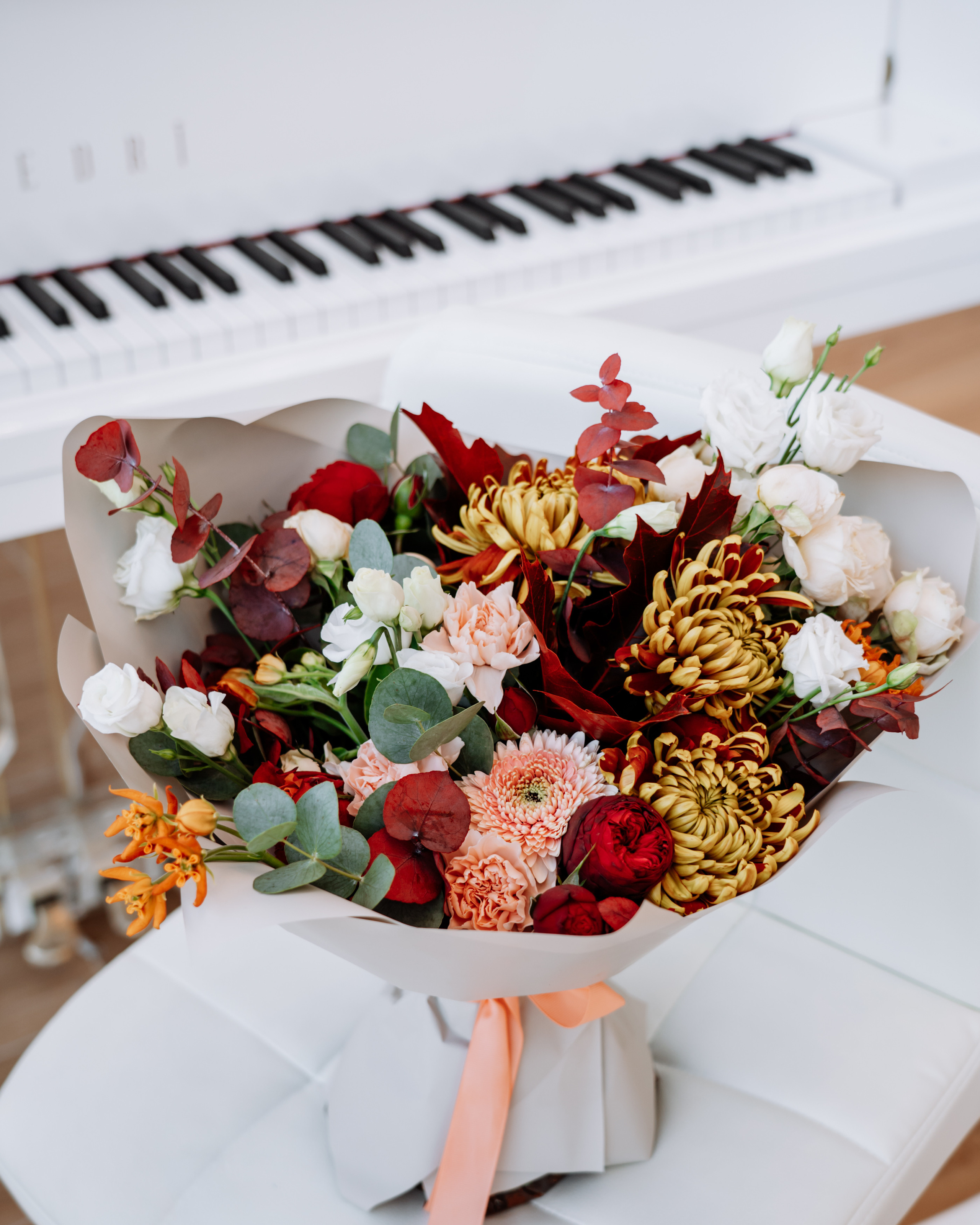 Photography for a flower boutique. Portrait and wedding photographer in New York