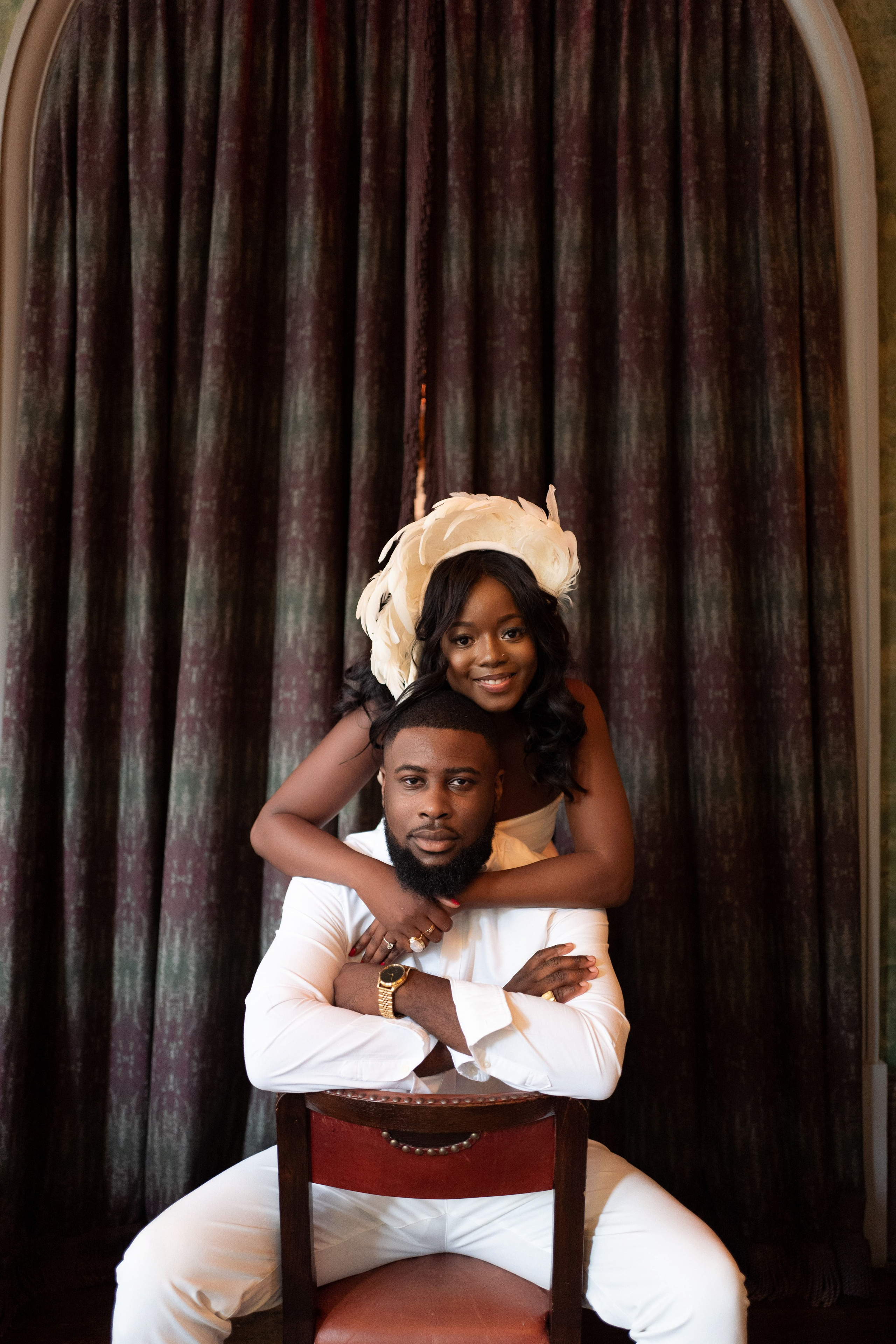 Kyana and David at The Beekman Hotel | NYC Engagement Photography