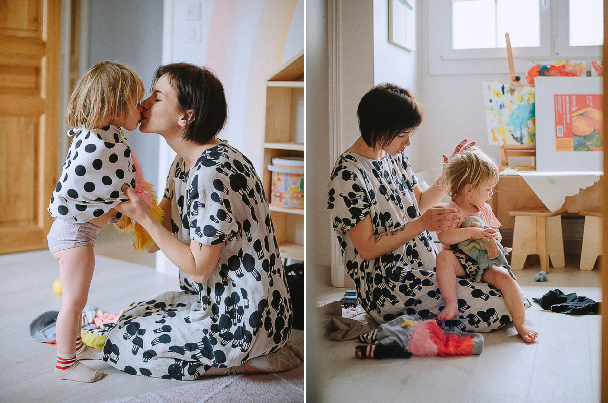 В гнезде у трёх птичек. Ksenia Marchand/ Lifestyle фотограф в Париже