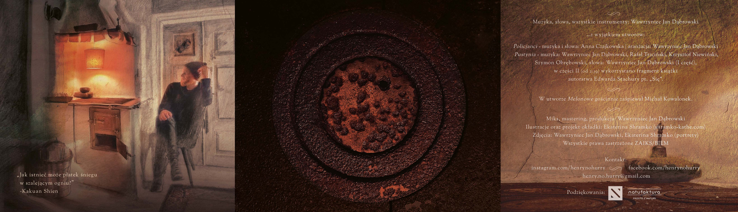 Design and illustration for music album by Henry No Hurry “Koniec z panem”. Artist, photographer, graphic designer, dreamer