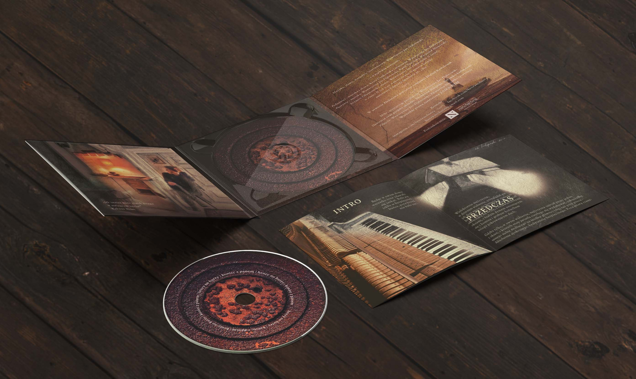 Design and illustration for music album by Henry No Hurry “Koniec z panem”. Artist, photographer, graphic designer, dreamer