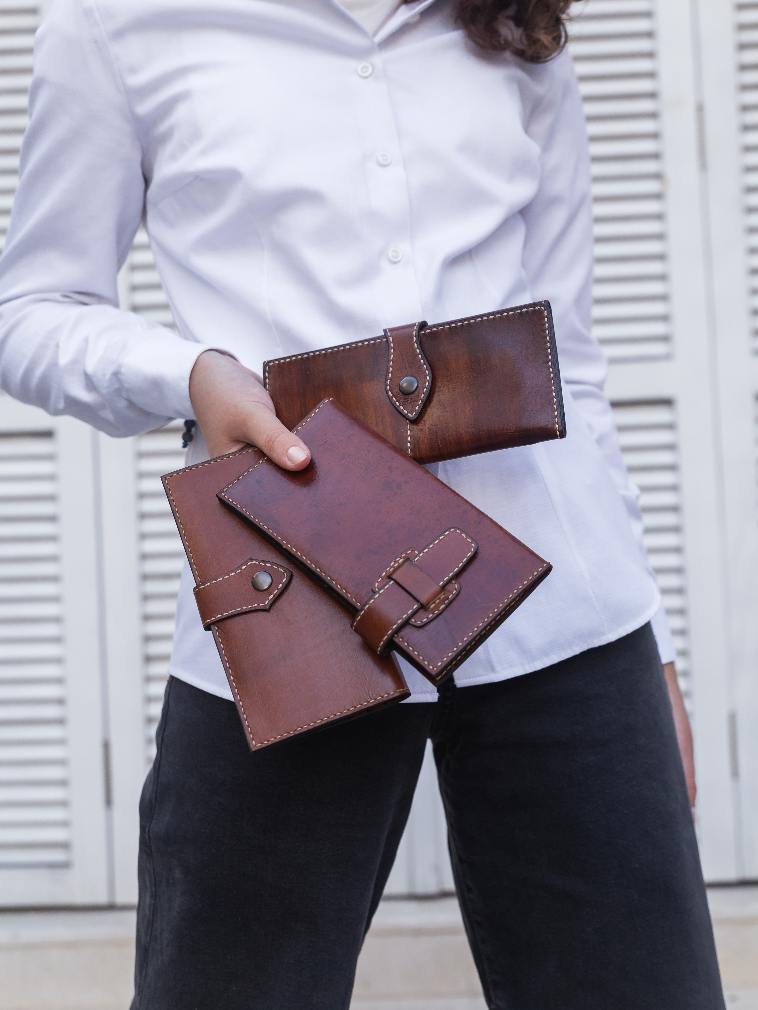 Photography of handmade leather bags