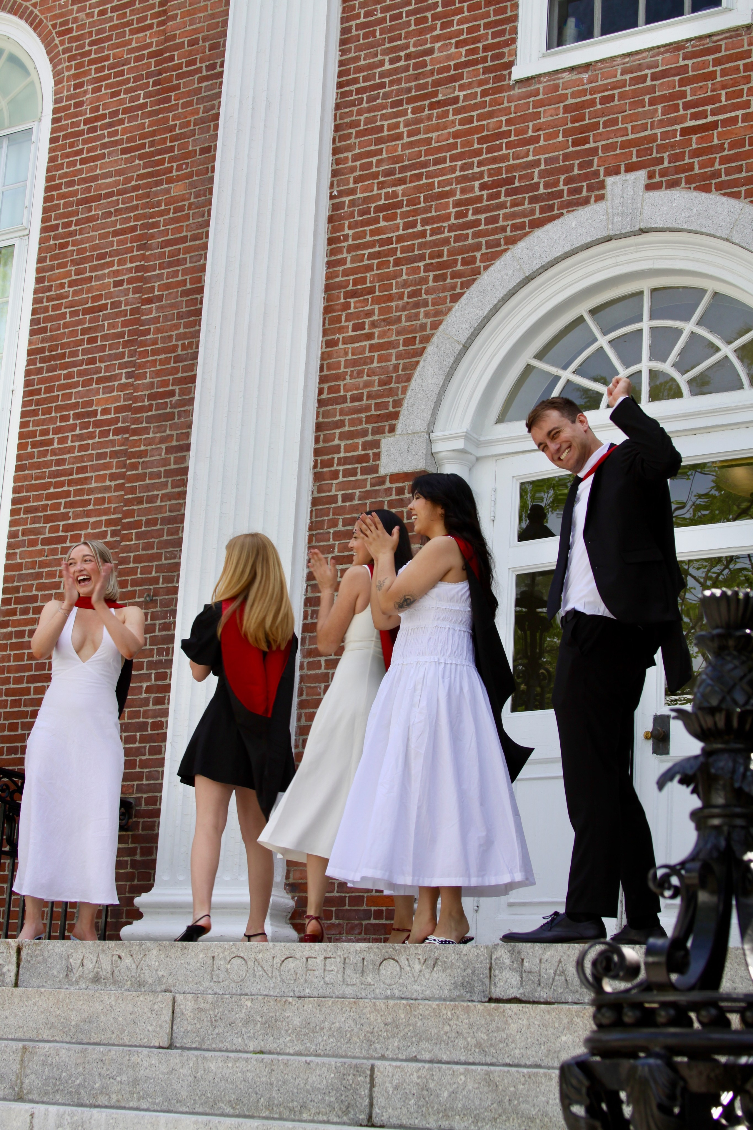 Masters graduation with Talia (group shoot). Kelly Sang, graduation and portrait photographer in Boston
