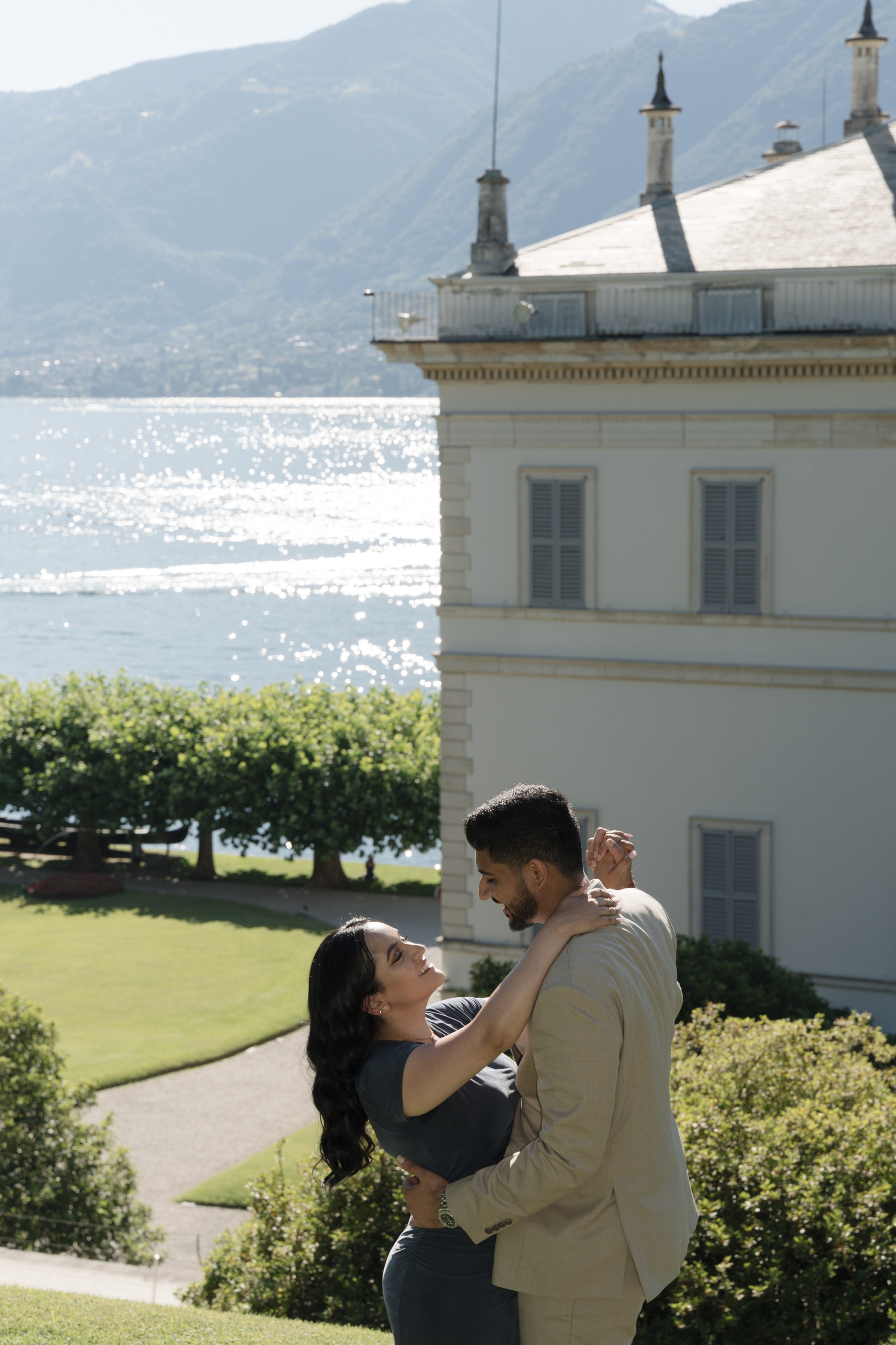 Villa Melzi Secret Proposal. Lake Como Proposal Photographer | Surprise Proposals & Engagements