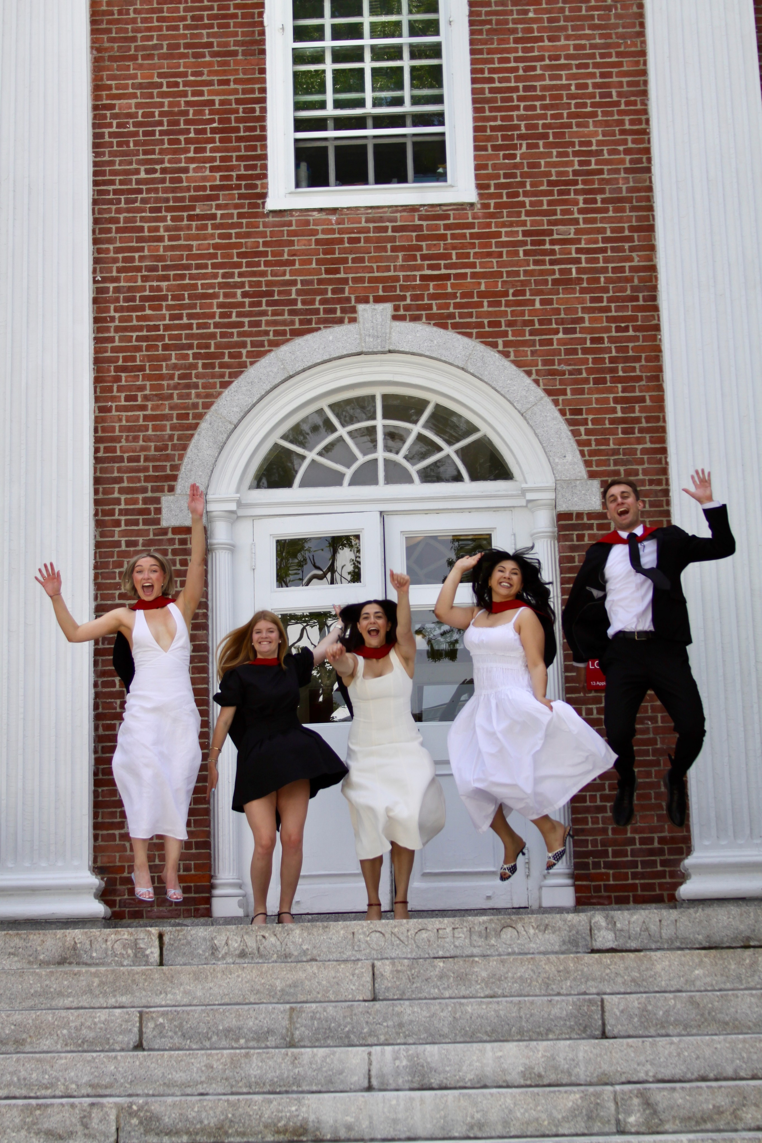 Masters graduation with Talia (group shoot). Kelly Sang, graduation and portrait photographer in Boston