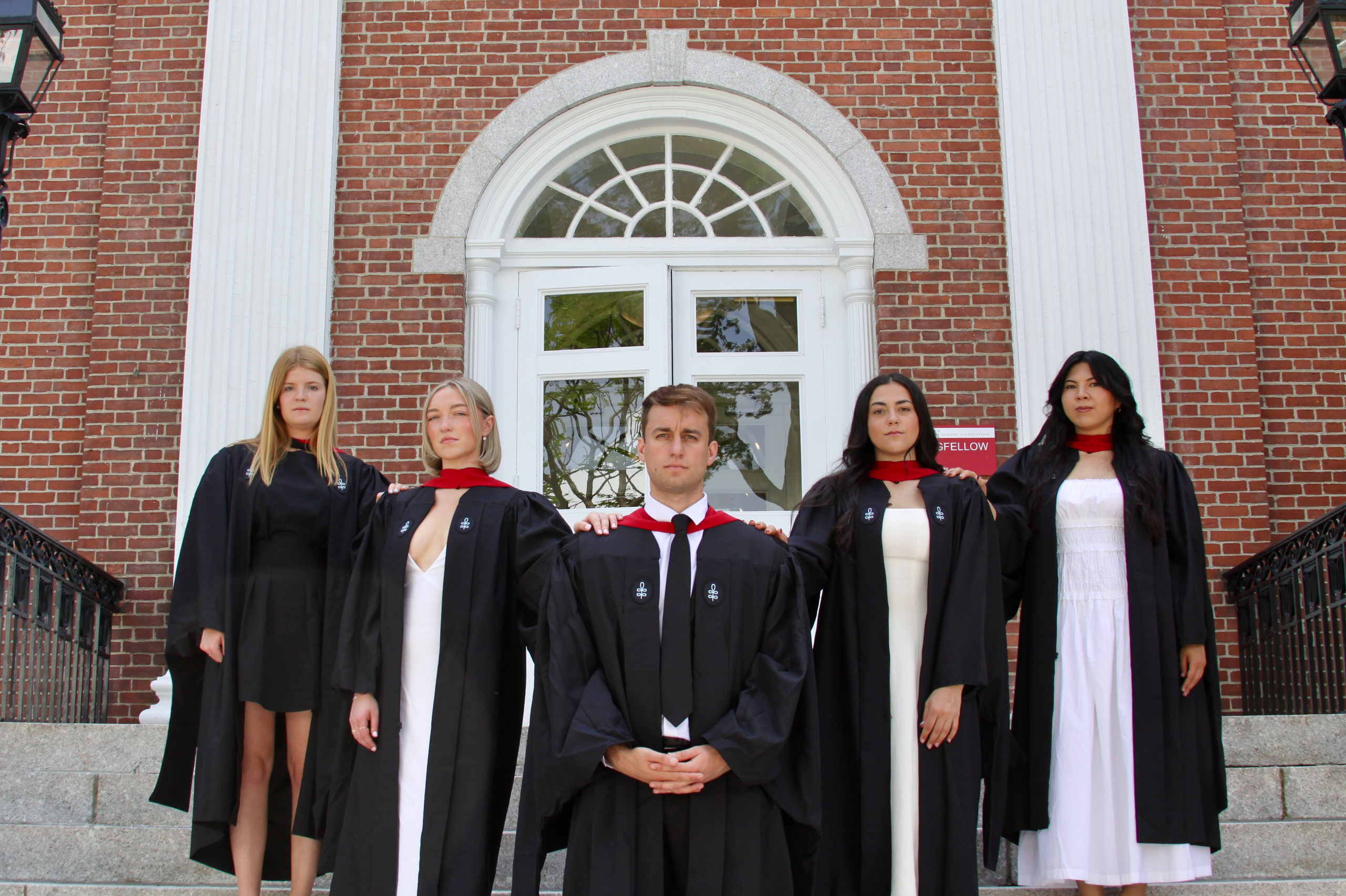 Masters graduation with Talia (group shoot). Kelly Sang, graduation and portrait photographer in Boston
