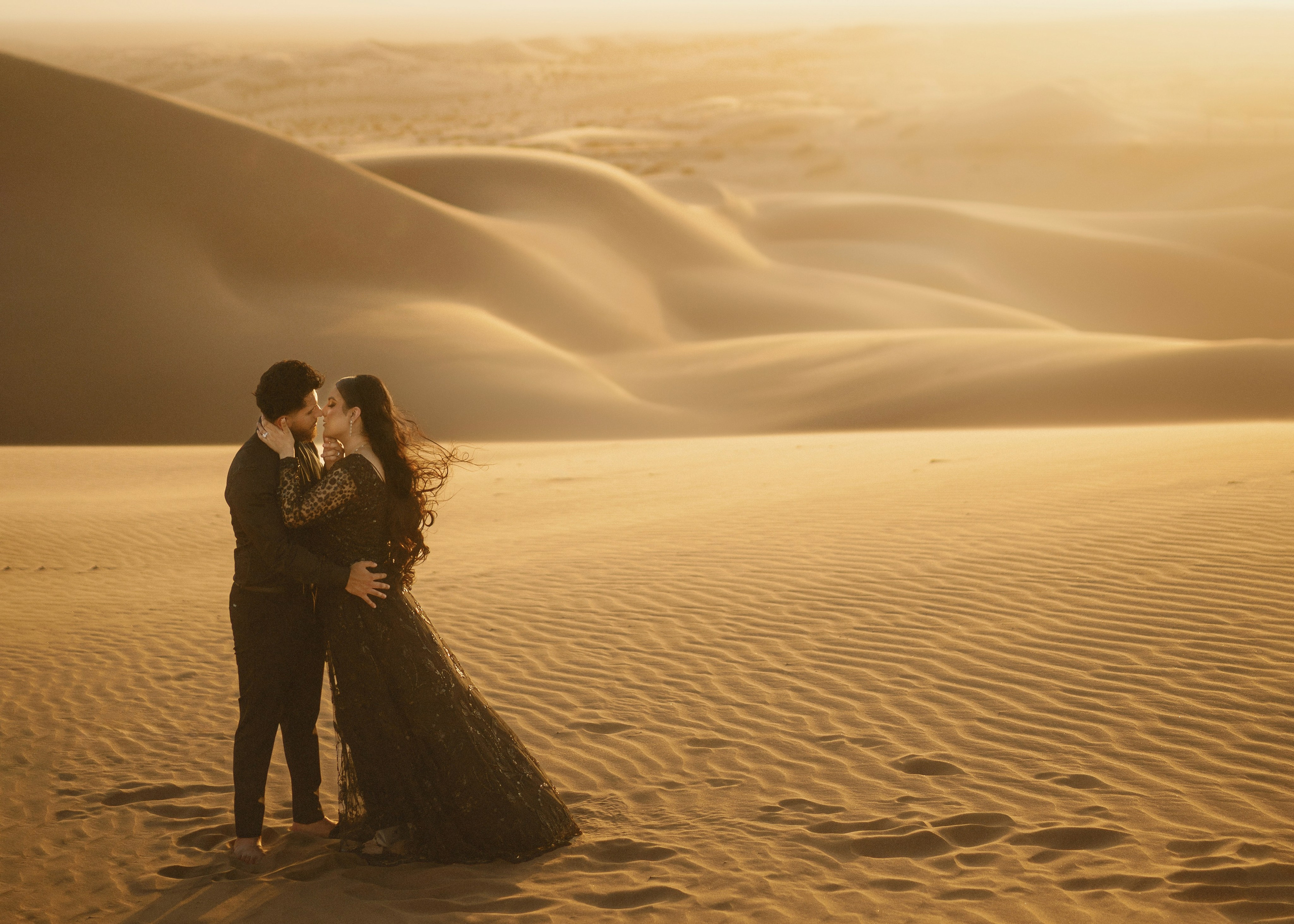 Elopement at Glamis Sand Dunes California. Wedding Photography & Videography Team in California, Los Angeles, San Francisco, San Diego and Travel