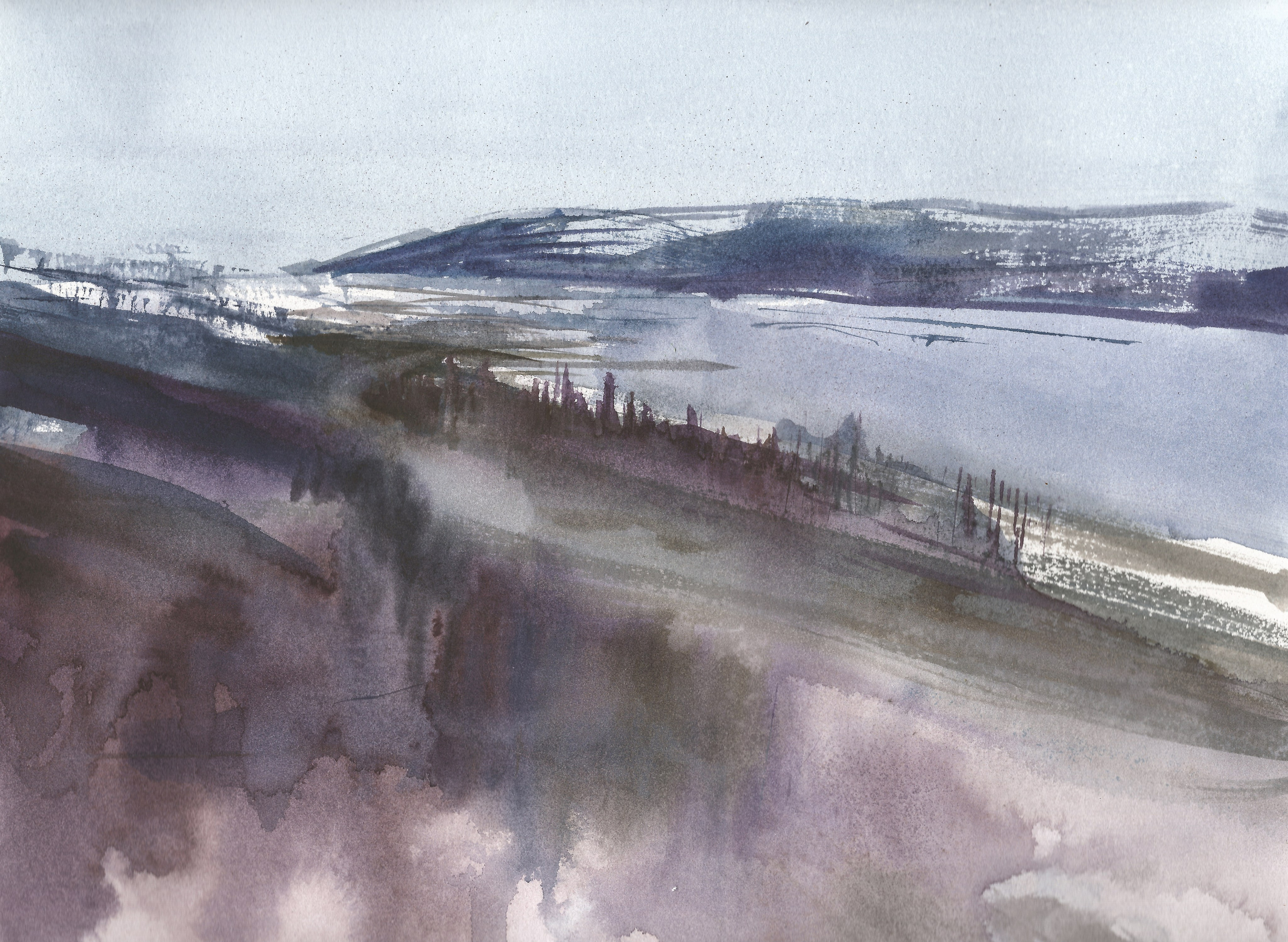 Nature landscapes. Angelina Sorokopud. Artist in Strasbourg