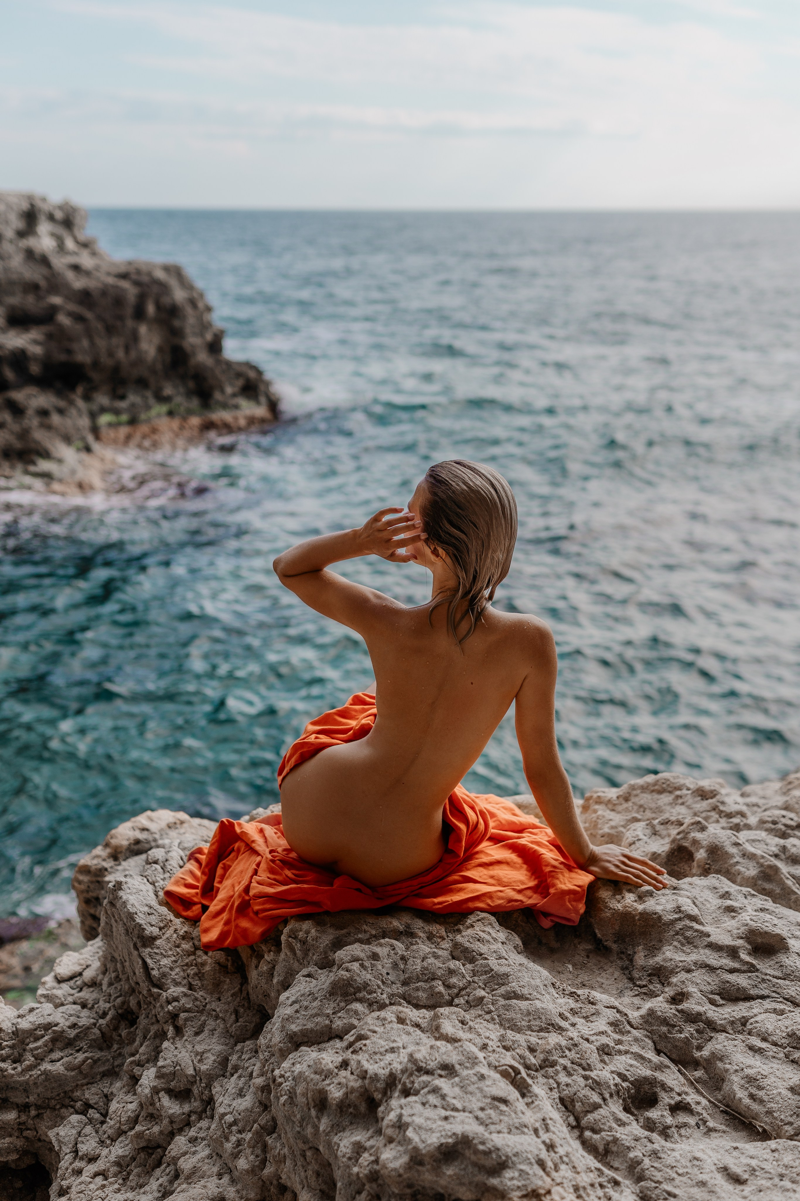 Contemplative Moments by the Sea