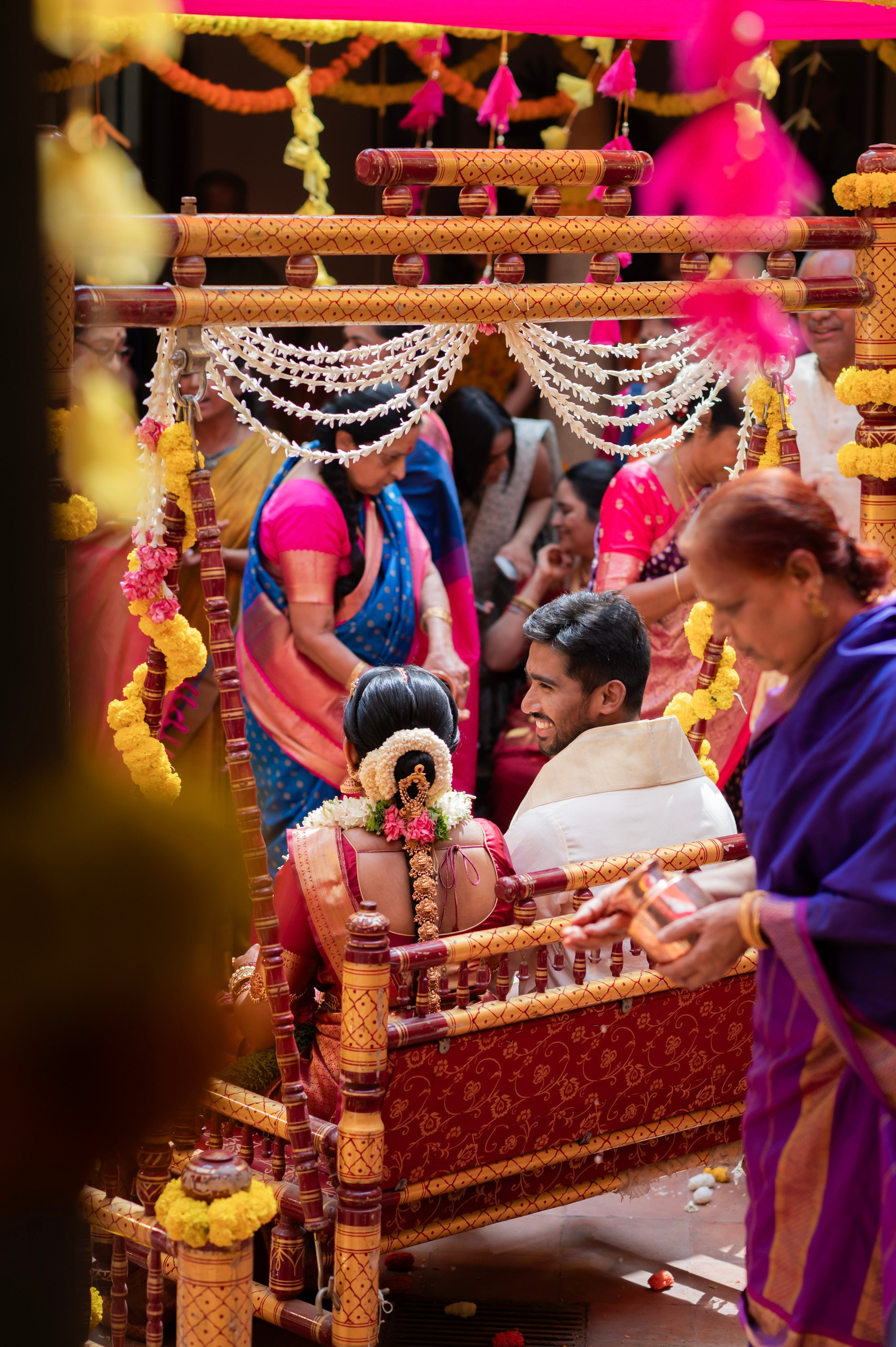 Samyuktha & Manoj, Tamil and Telugu Wedding at Angana Courtyard, Bangalore | Truly Yours