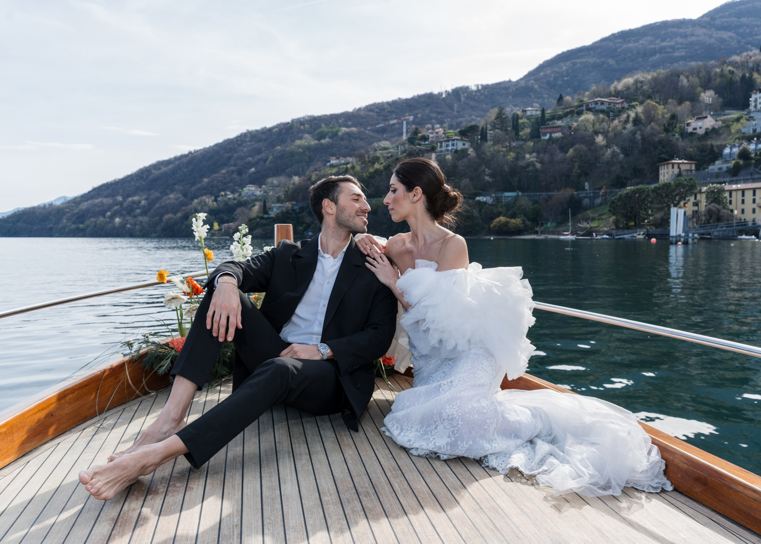 Sandra & Mario Lake Como Elopement. Proposal Photographer in Lake Como