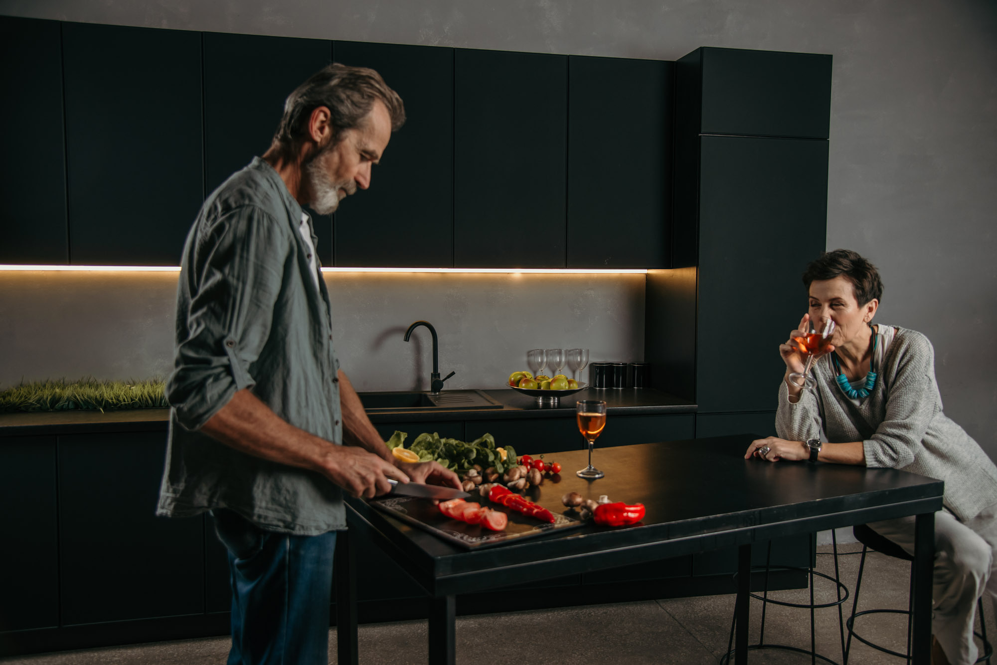 Crazy Kitchen Mood. Family Lifestyle Photography