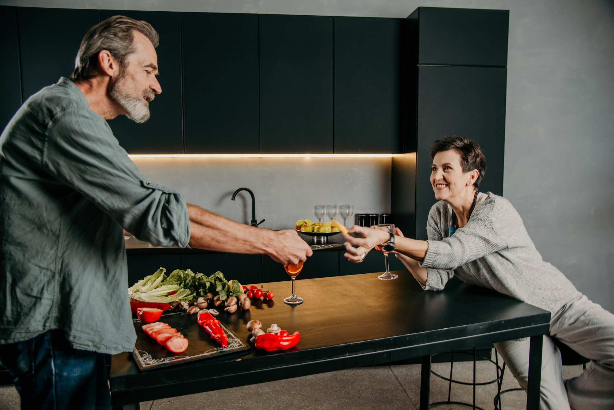 Crazy Kitchen Mood. Family Lifestyle Photography