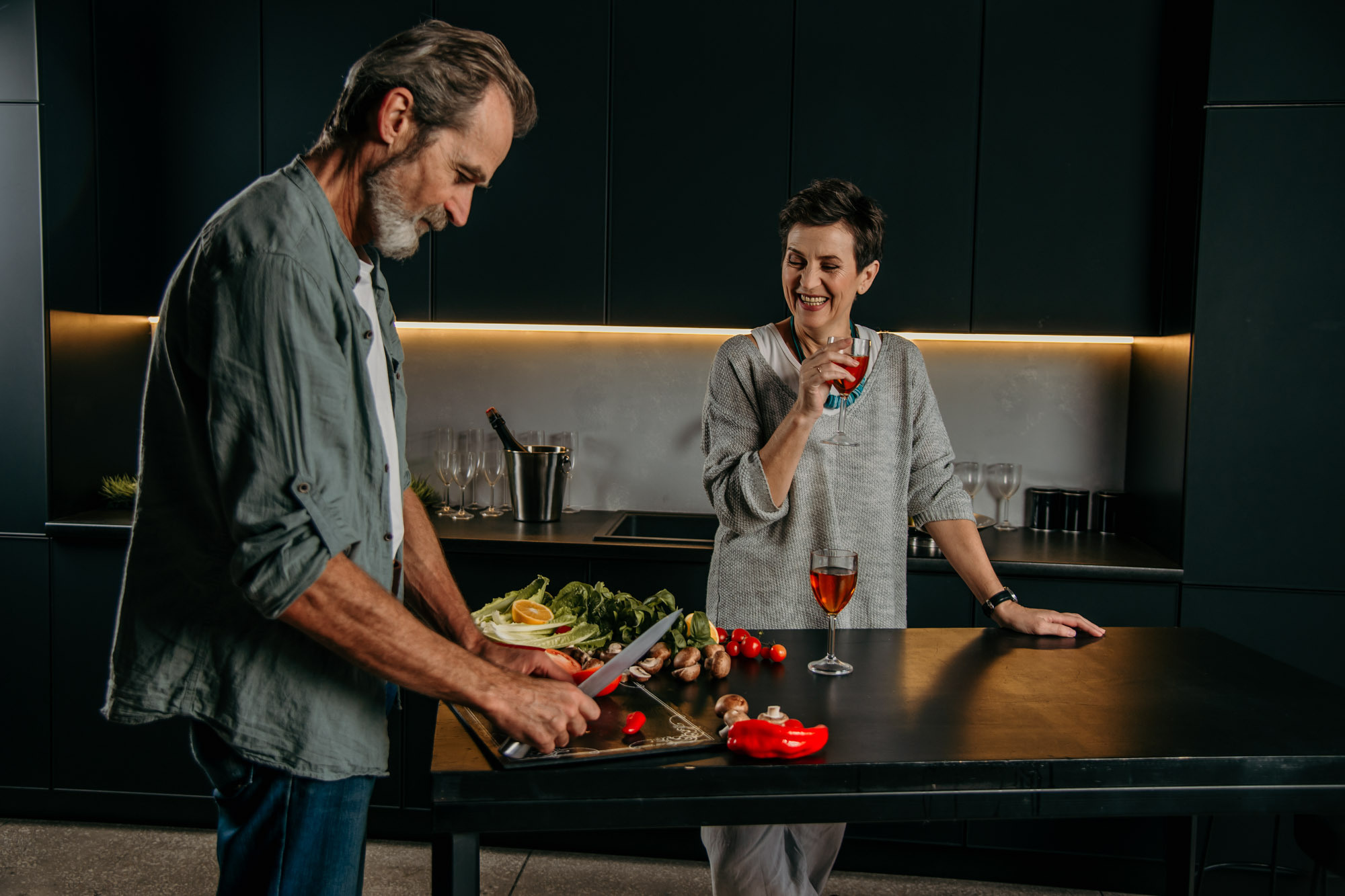 Crazy Kitchen Mood. Family Lifestyle Photography
