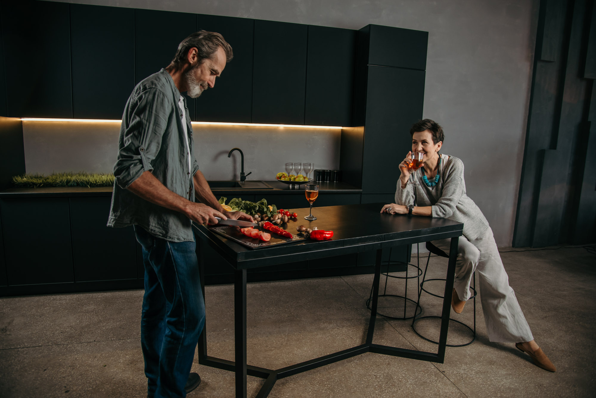 Crazy Kitchen Mood. Family Lifestyle Photography
