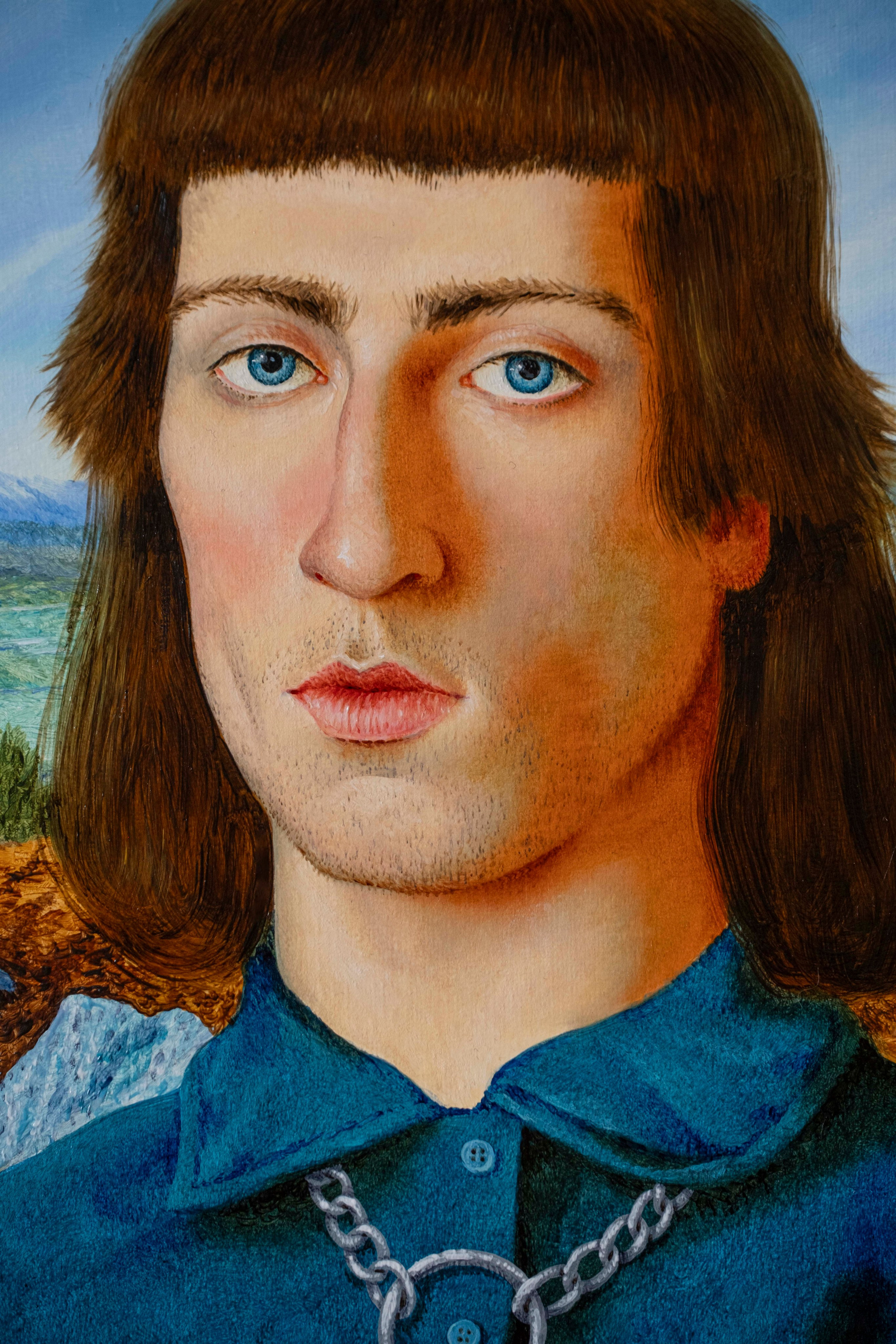 Portrait with a chain. Paul Rog