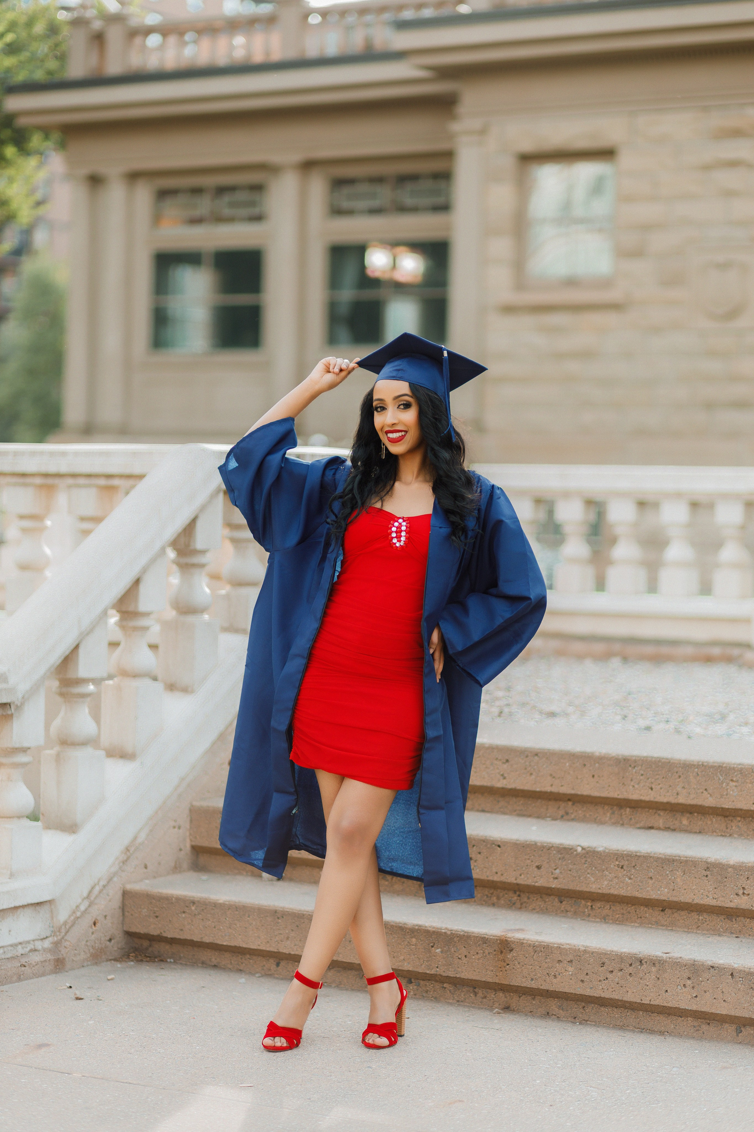 Graduation photos. Home